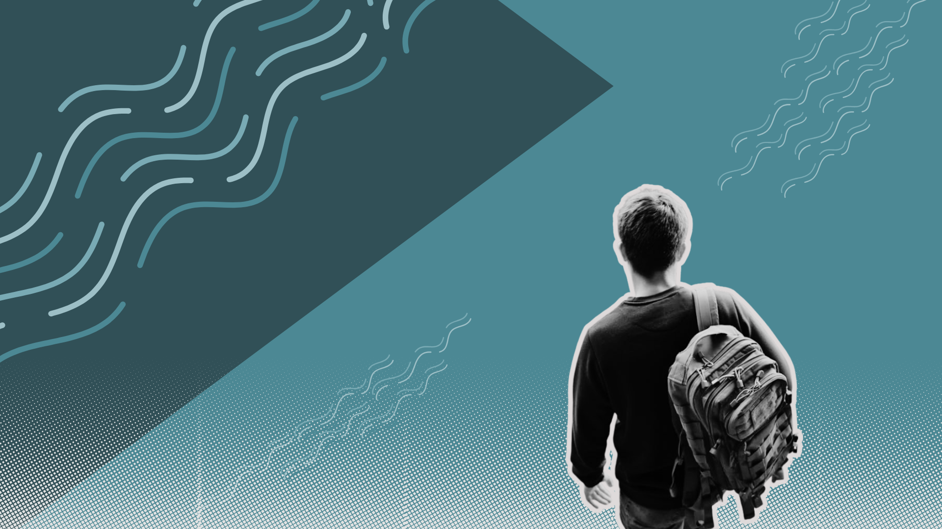 an abstract photo of a curved building with a blue sky in the background