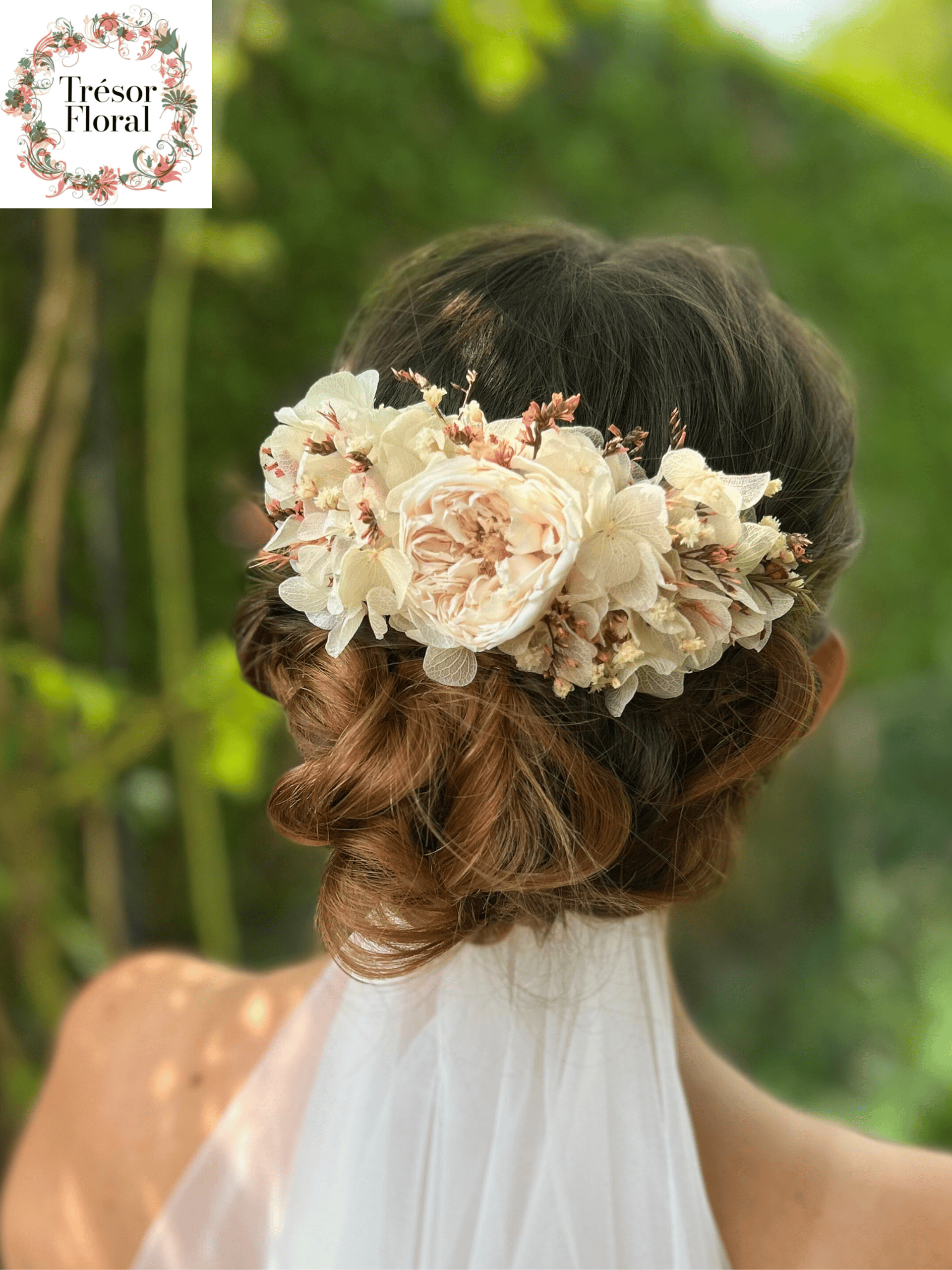 blue and white flowers on green moss