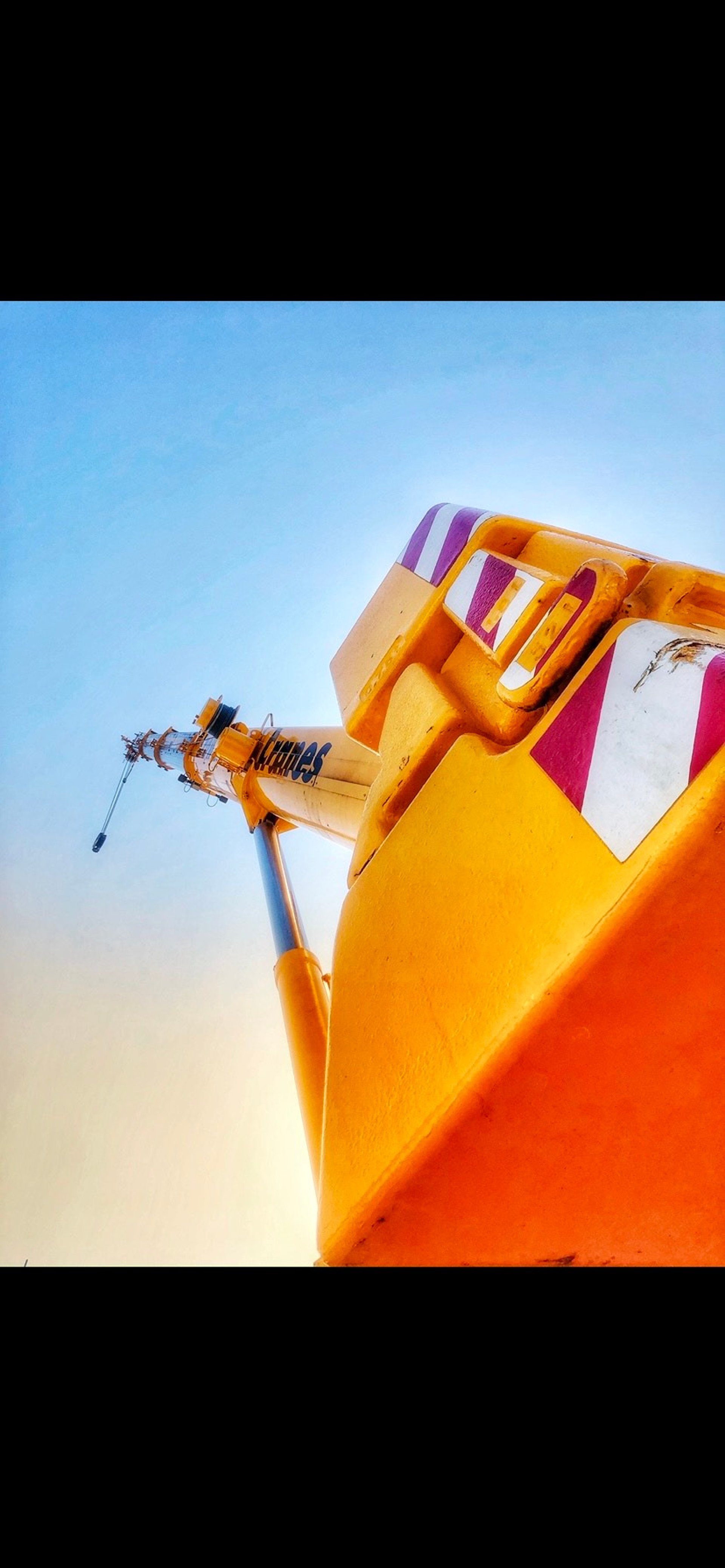 black metal empty building