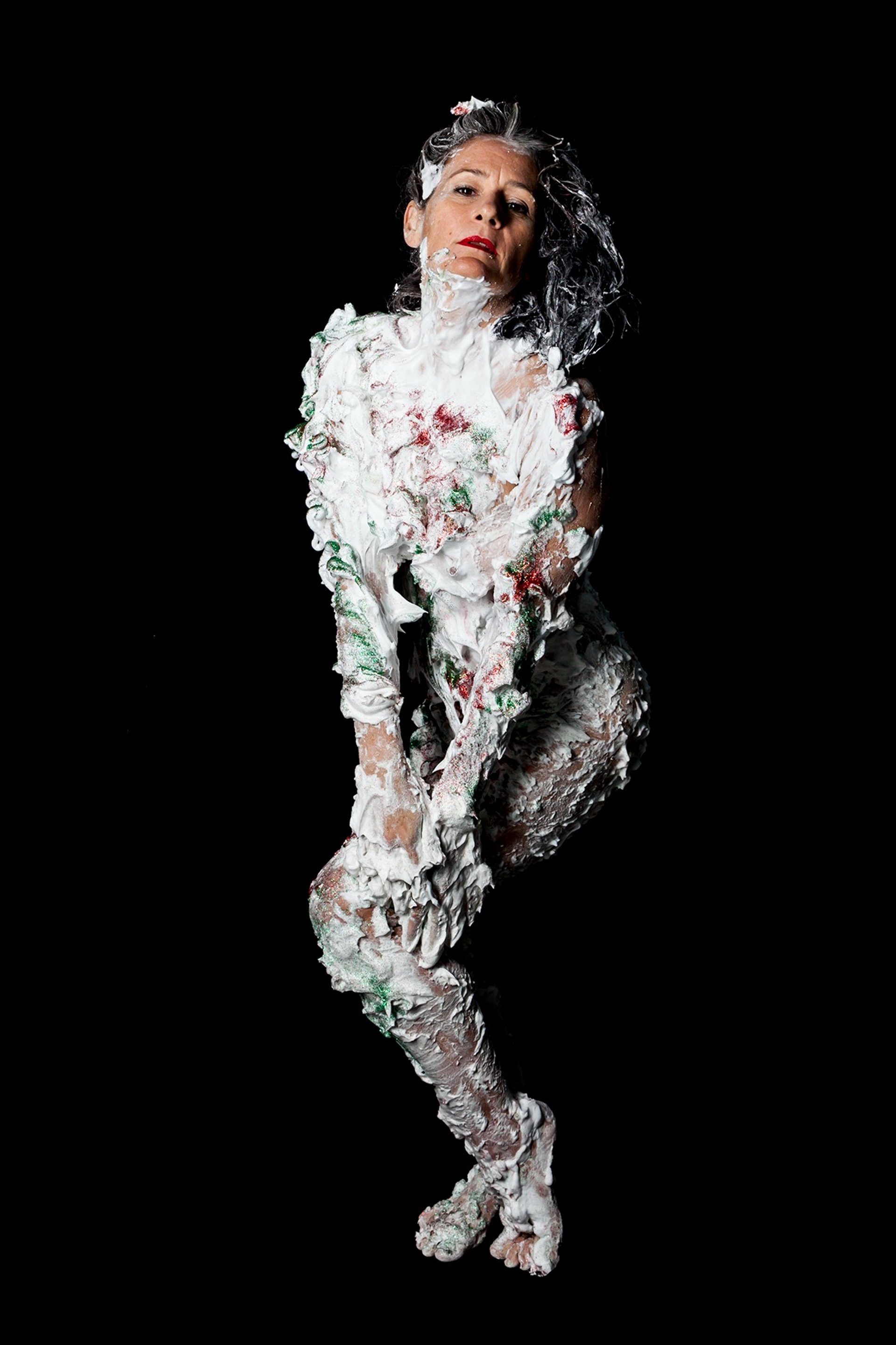 black and brown leather padded tub sofa