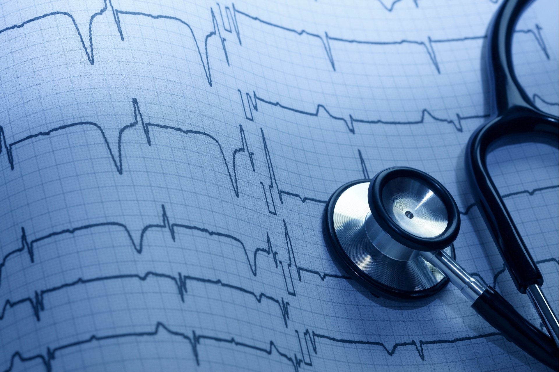 turned on flat screen monitor