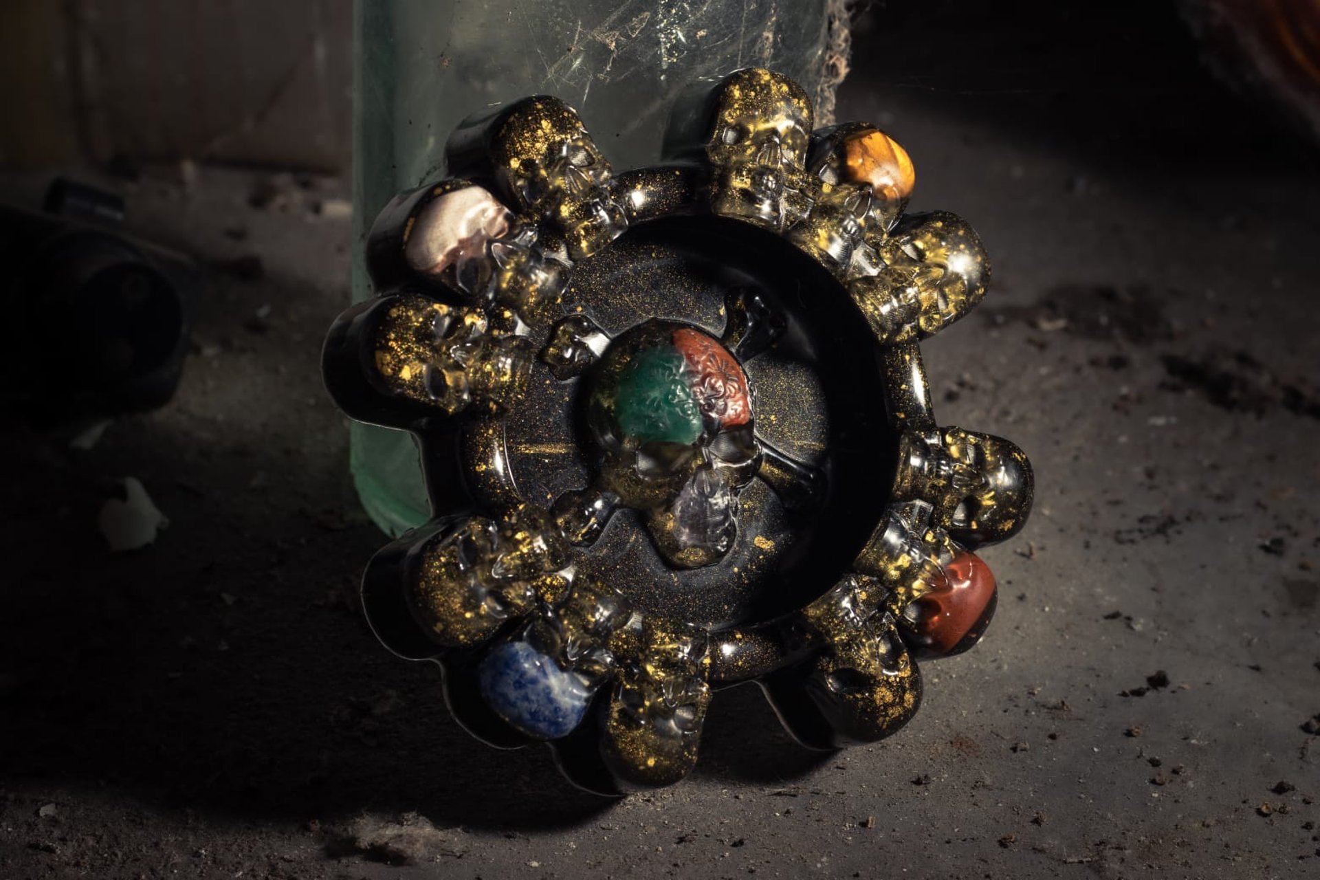 woman holding dried flower