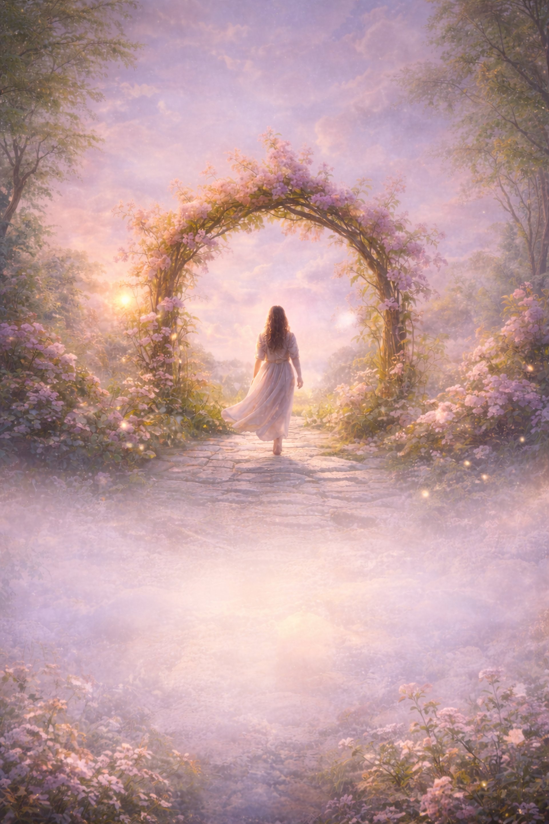 tilt shift lens pink fetal flowers