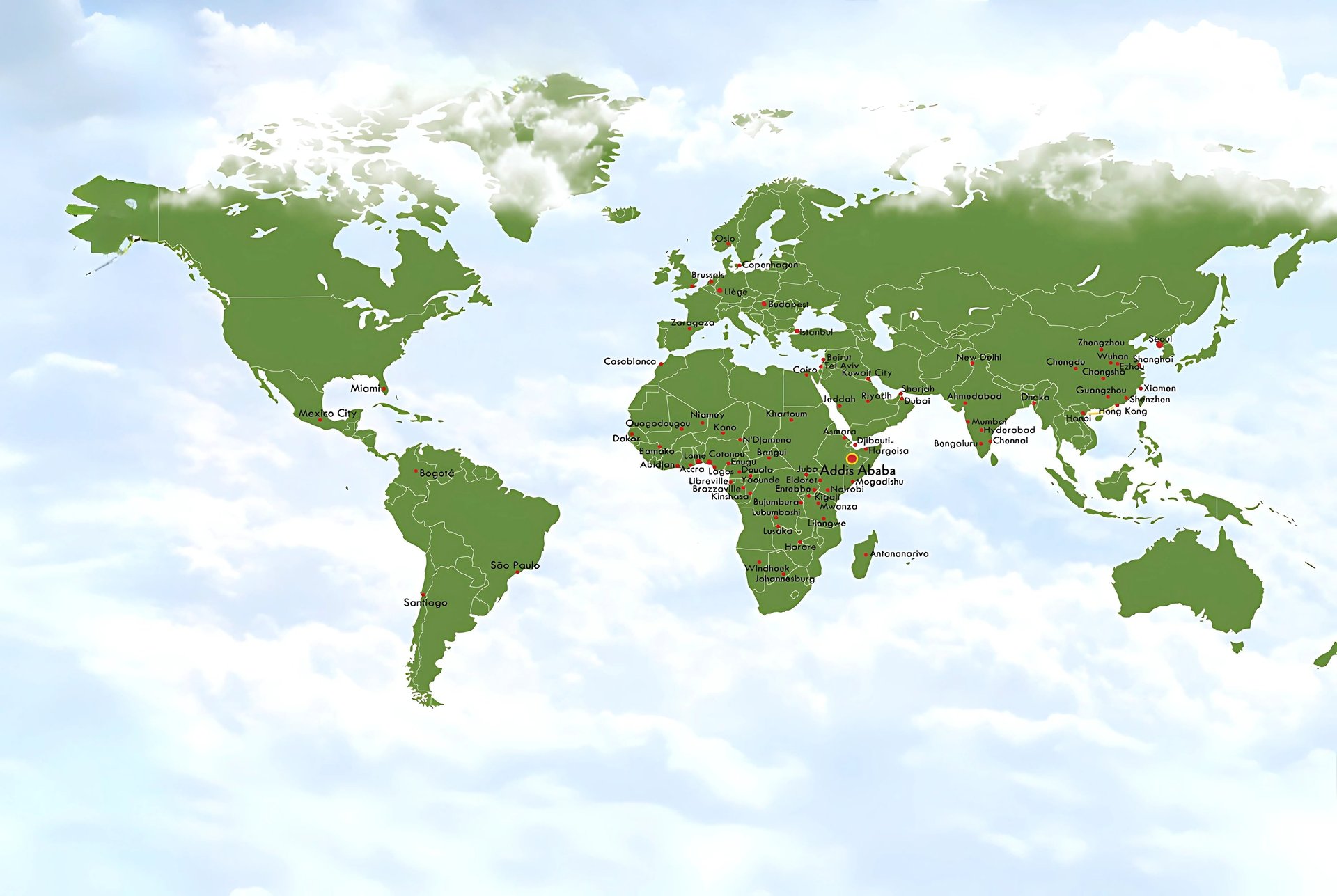 an abstract photo of a curved building with a blue sky in the background