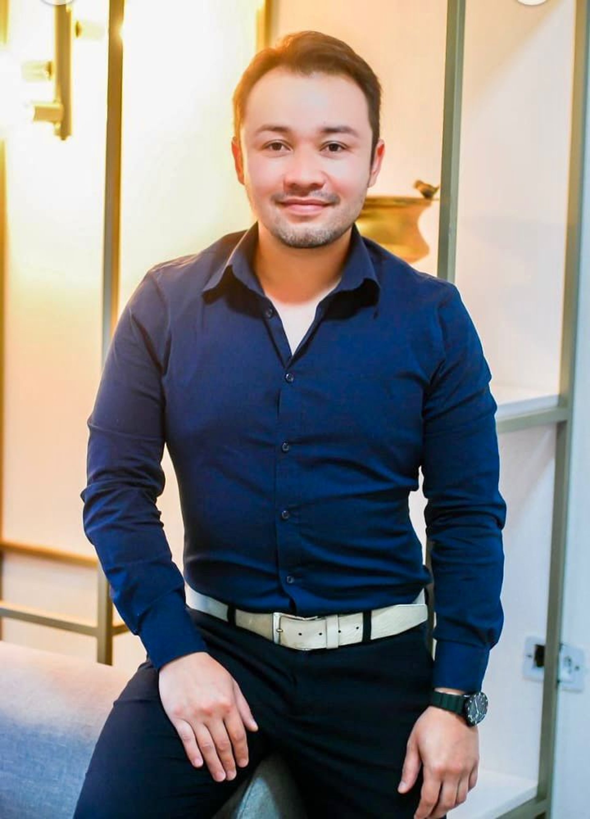 black blue and yellow textile