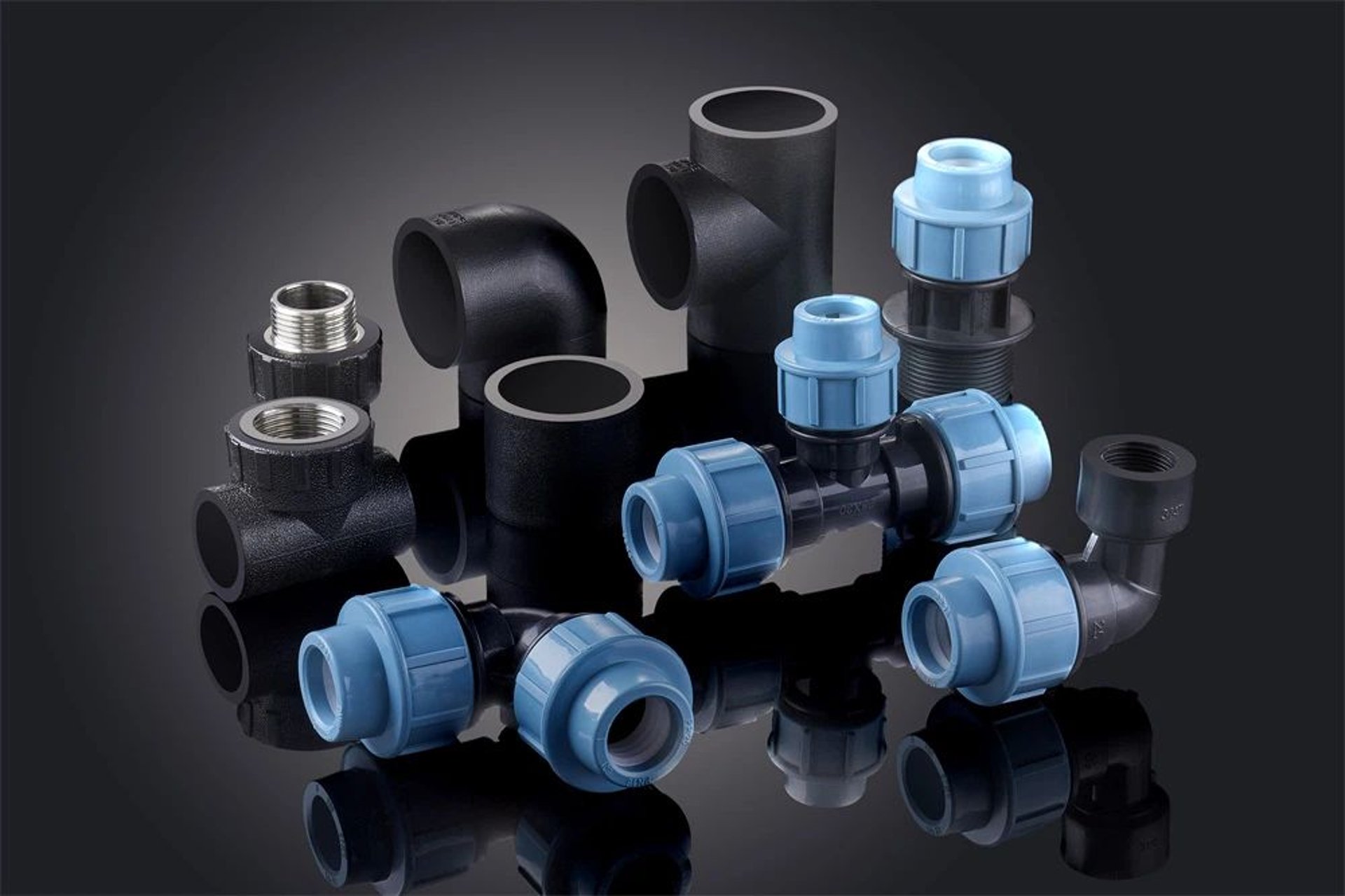 an abstract photo of a curved building with a blue sky in the background