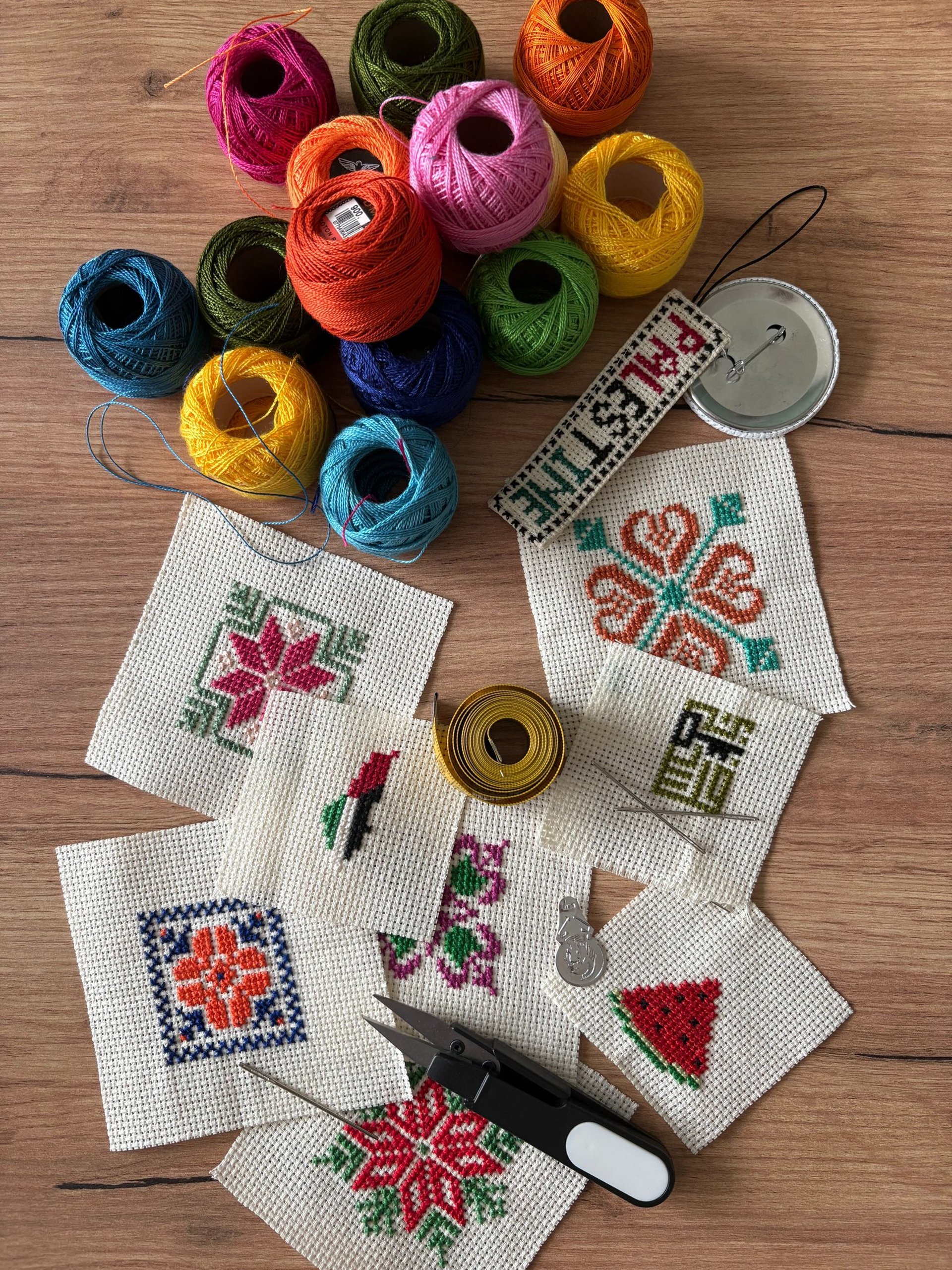 black blue and yellow textile