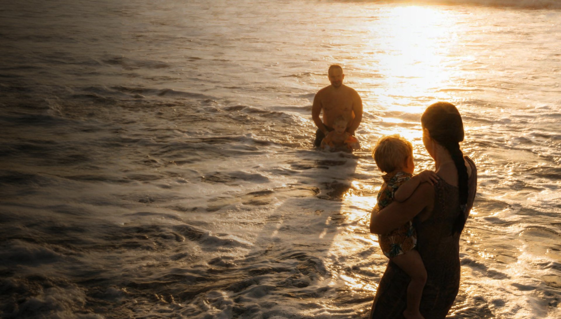 an abstract photo of a curved building with a blue sky in the background