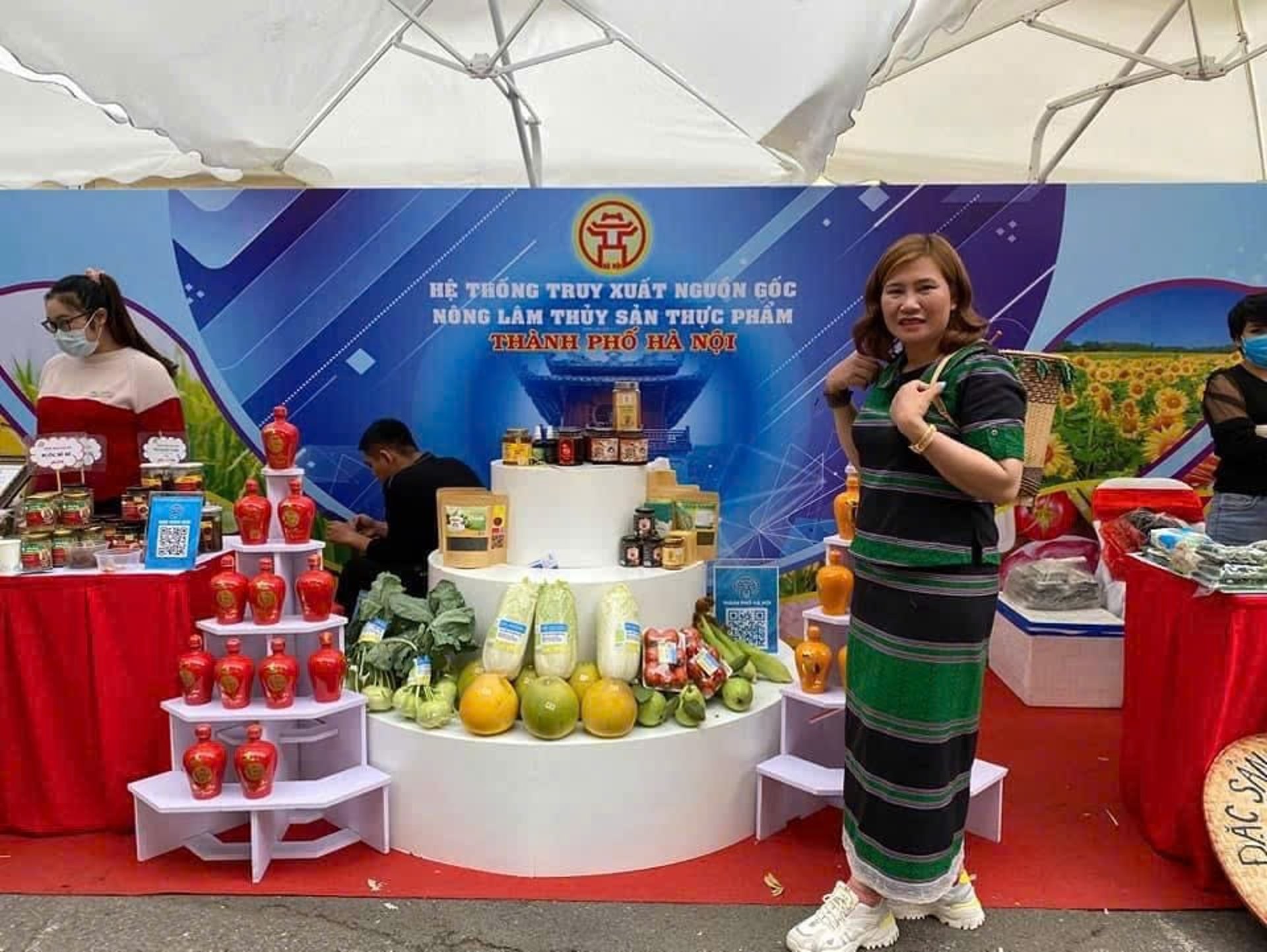 woman holding dried flower