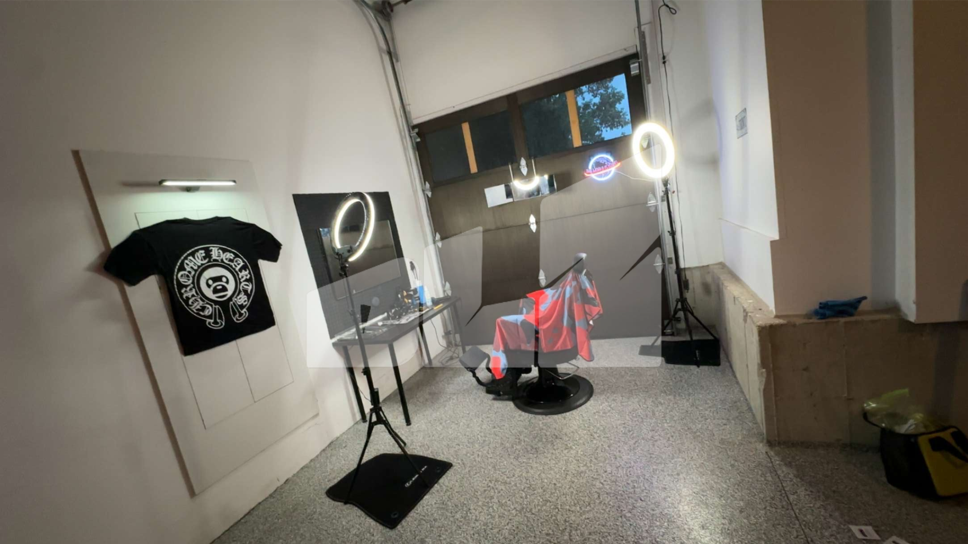 person taking hair cut