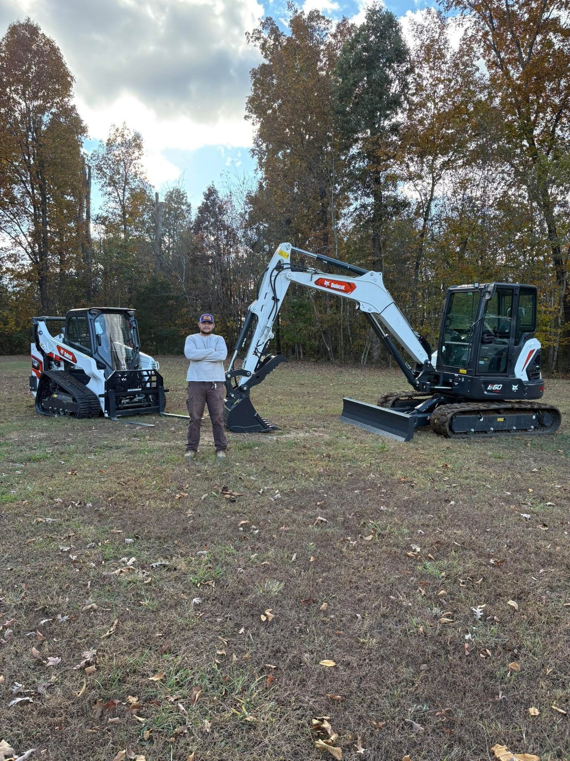 skid steer and mini excavator 