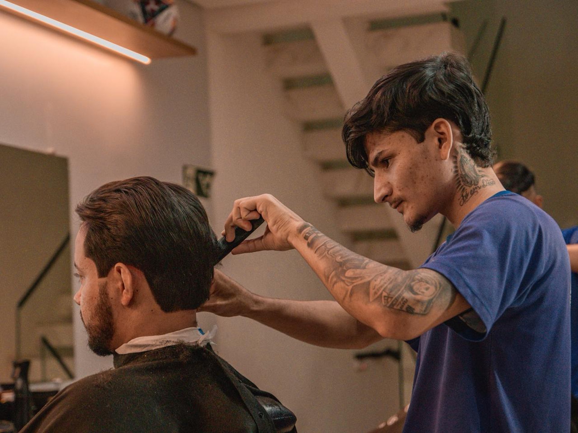 a man sitting at a table
