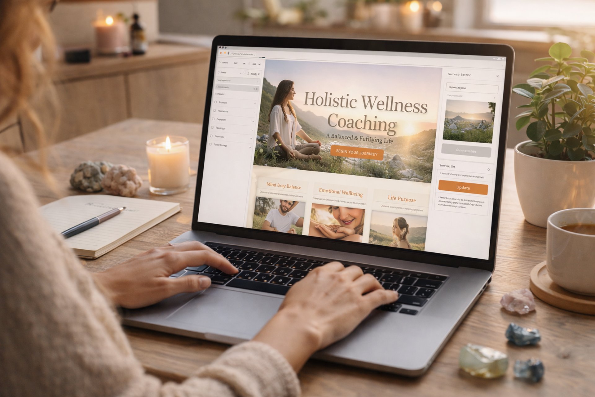 an abstract photo of a curved building with a blue sky in the background