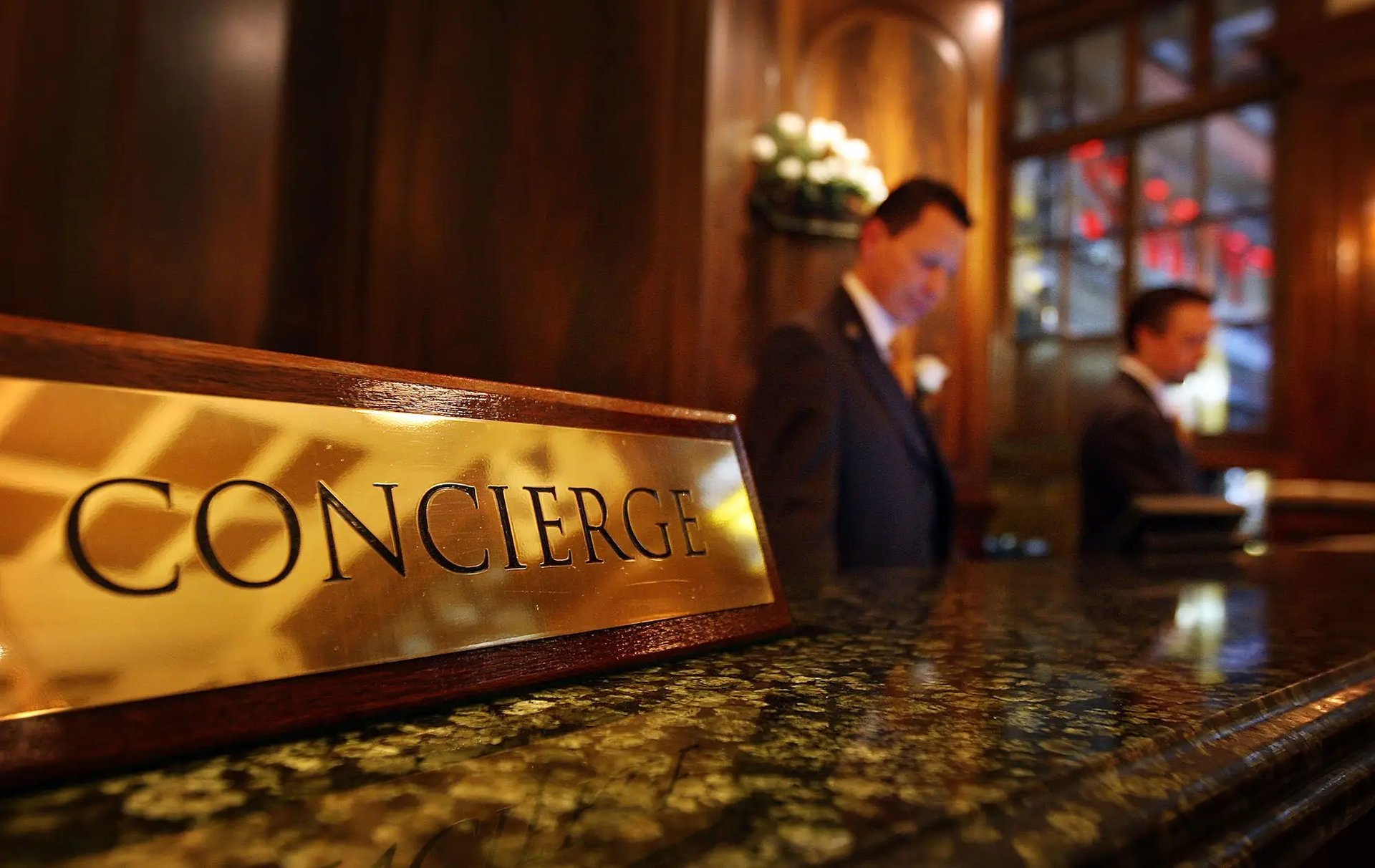 Concierge Stand In Hotel