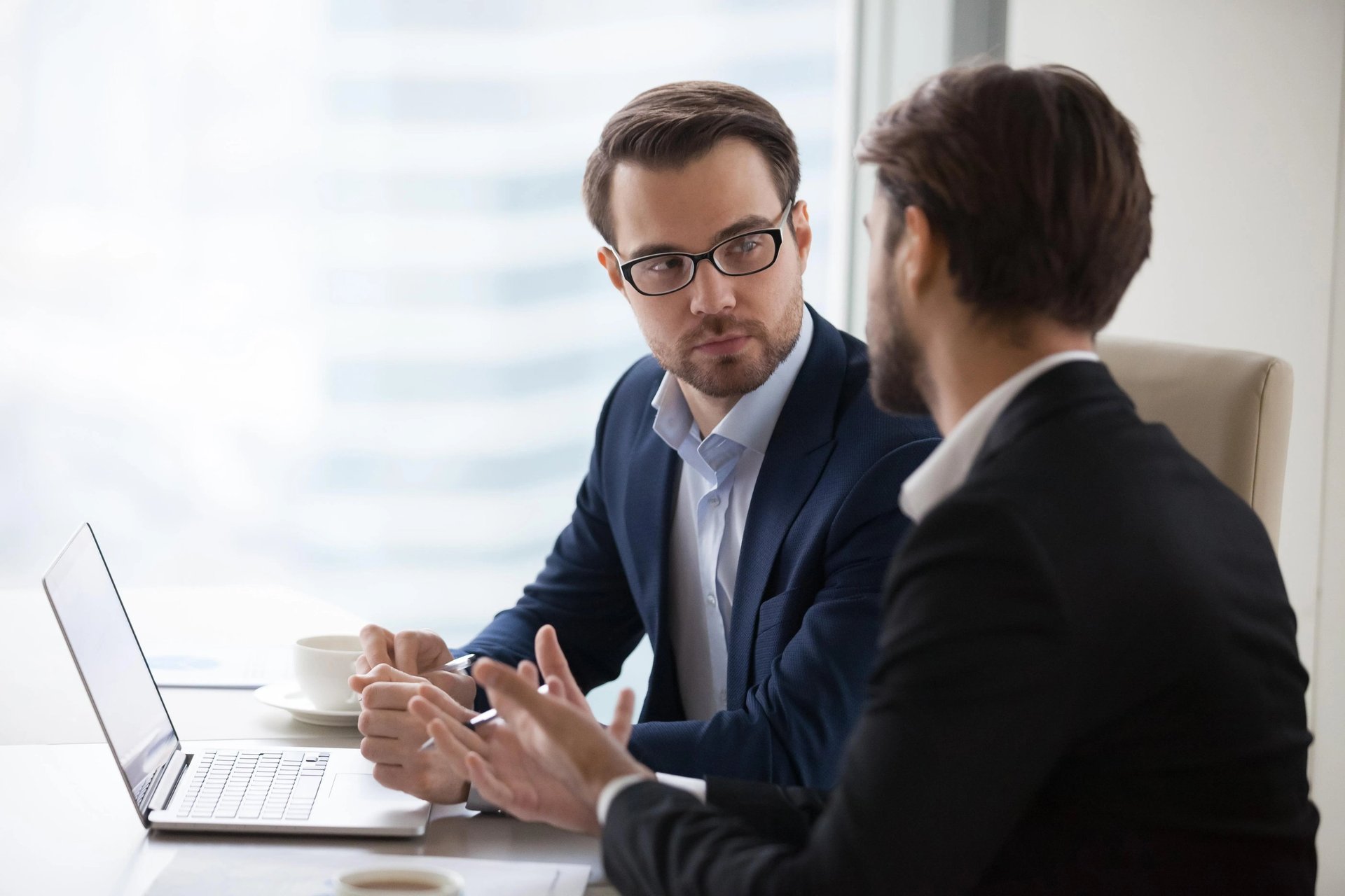 Executive is talking to the Personal Assistant