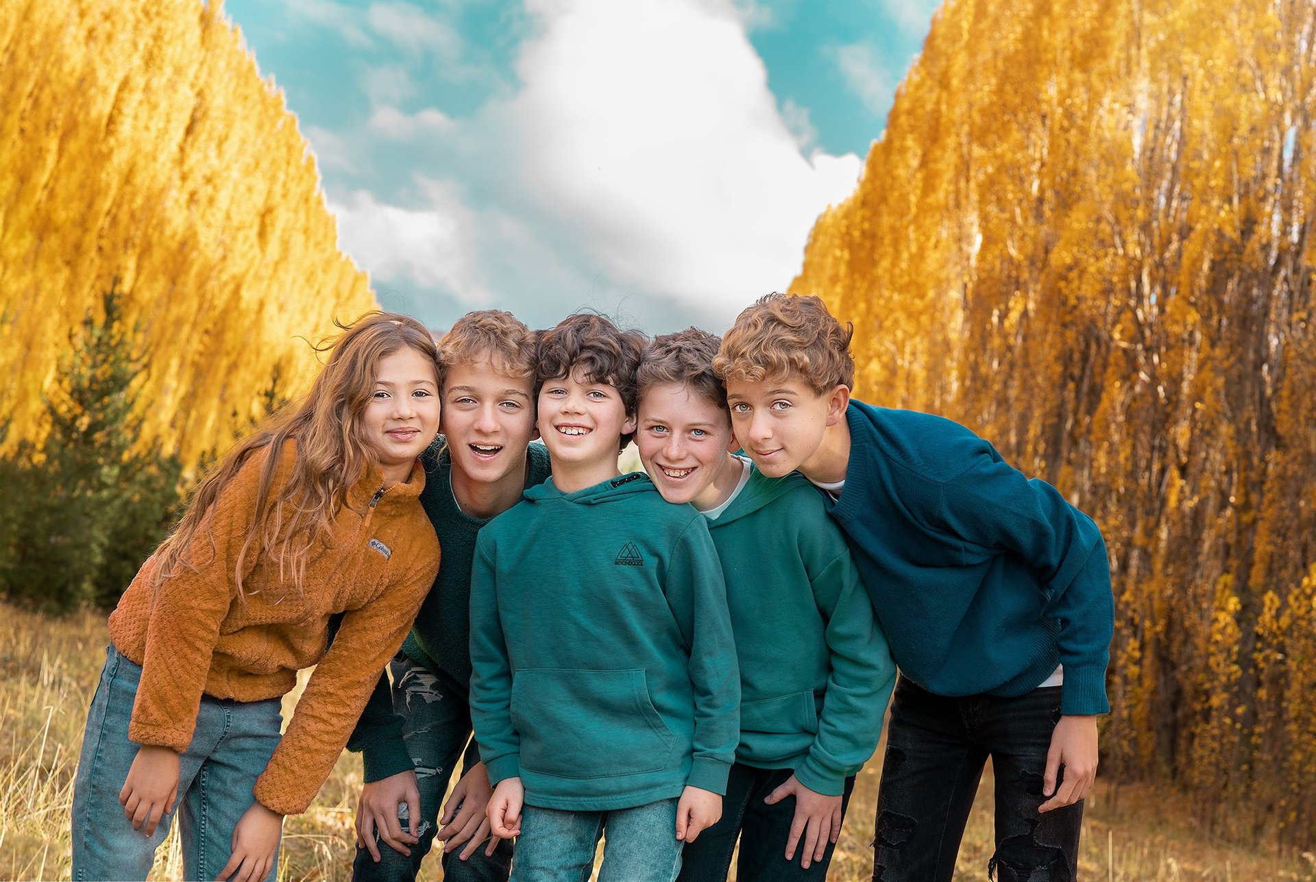 Sesión de fotos para familias en Bariloche. Fotografía familiar