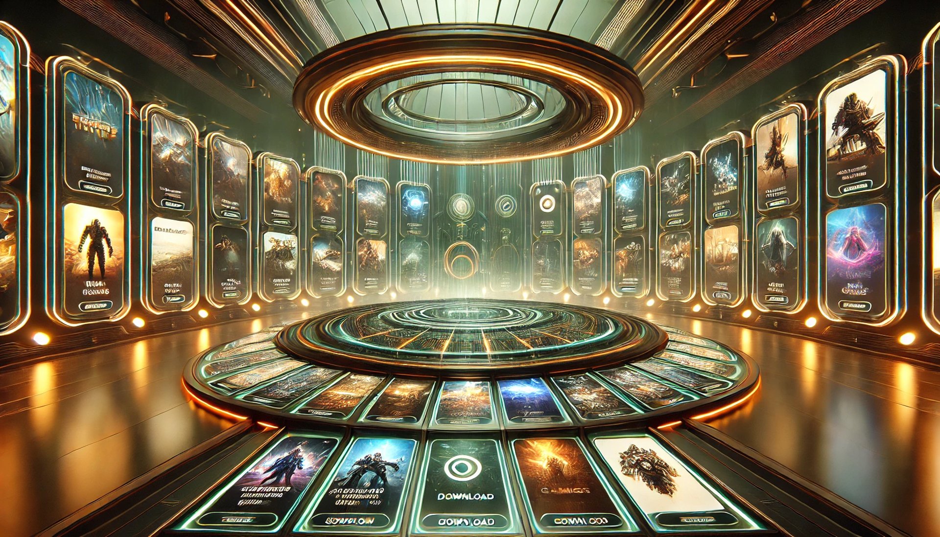 a neon sign that says game over in front of a row of arcade machines