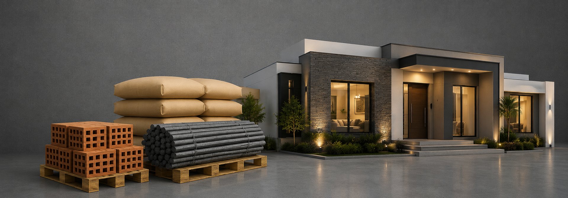Blue stone wall: a geometric pattern.