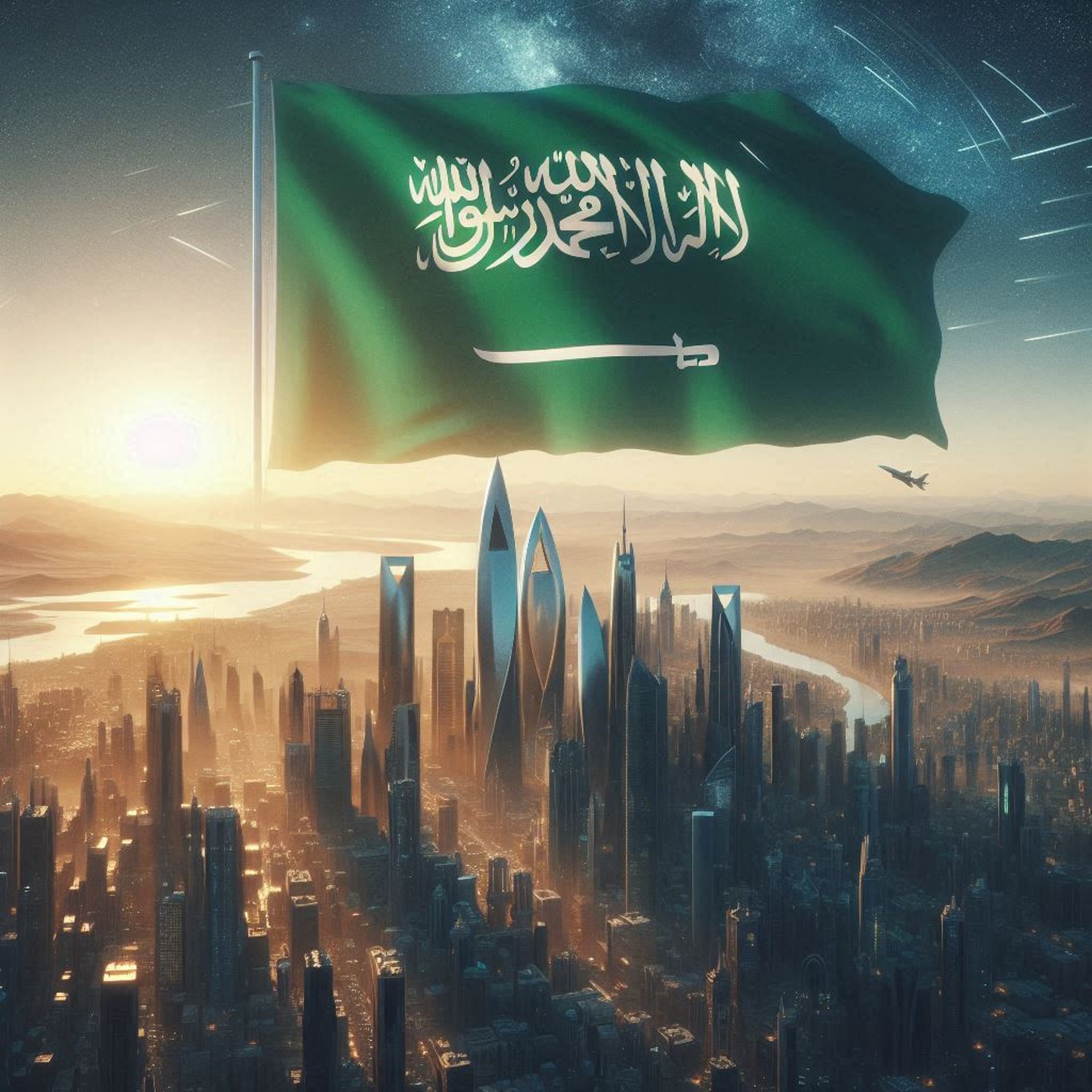 city skyline during night time