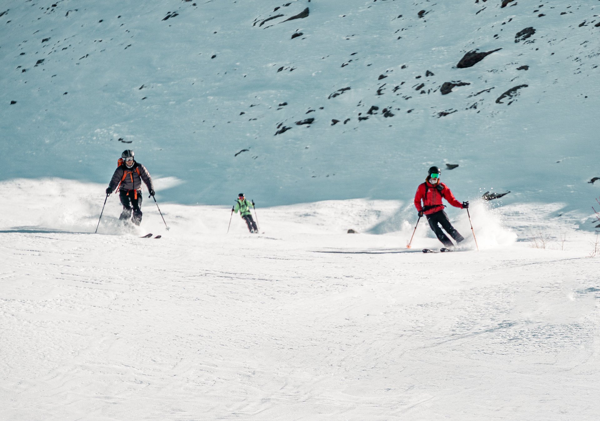 an abstract photo of a curved building with a blue sky in the background