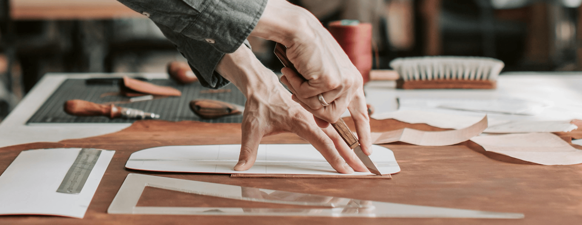 an abstract photo of a curved building with a blue sky in the background