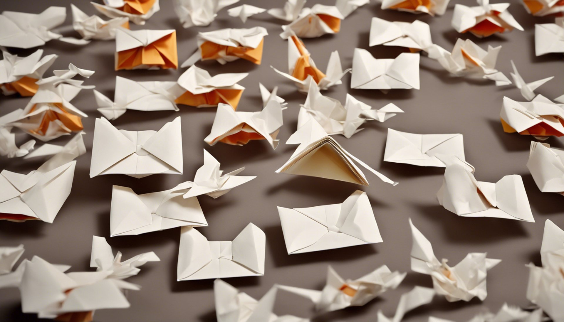 flying envelops delivering ideas