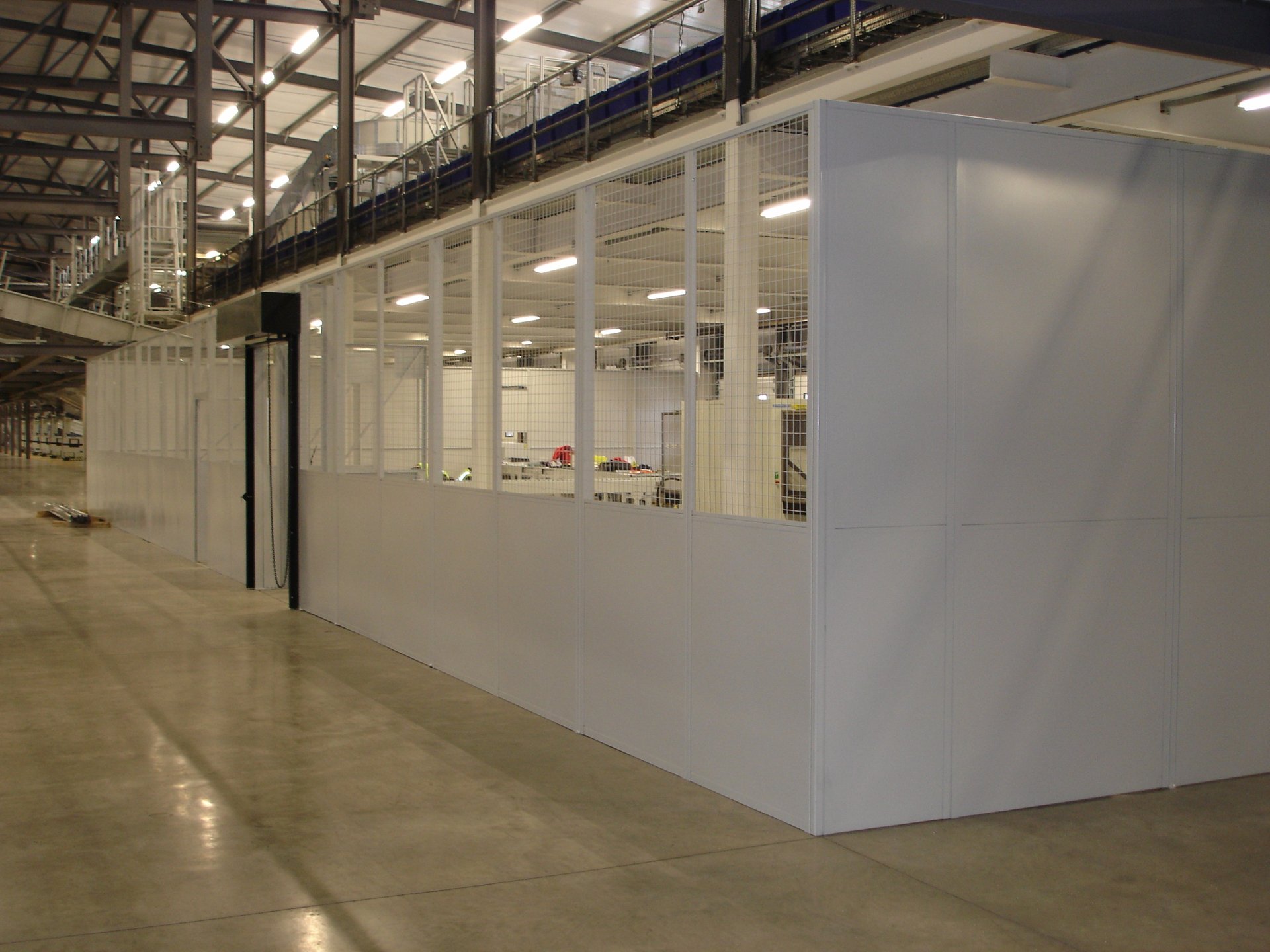 tall pallet racking in narrow aisle configuration with rack end protectors  
