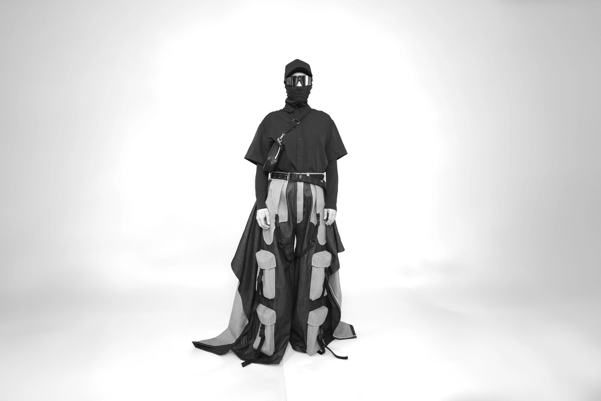 person wearing grey knit sweater