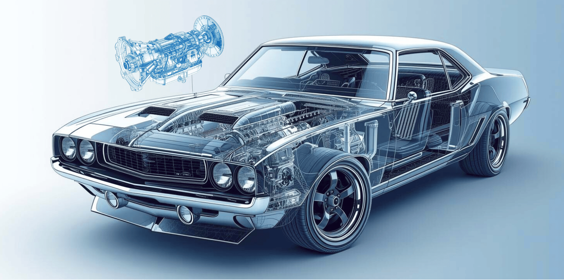 an abstract photo of a curved building with a blue sky in the background