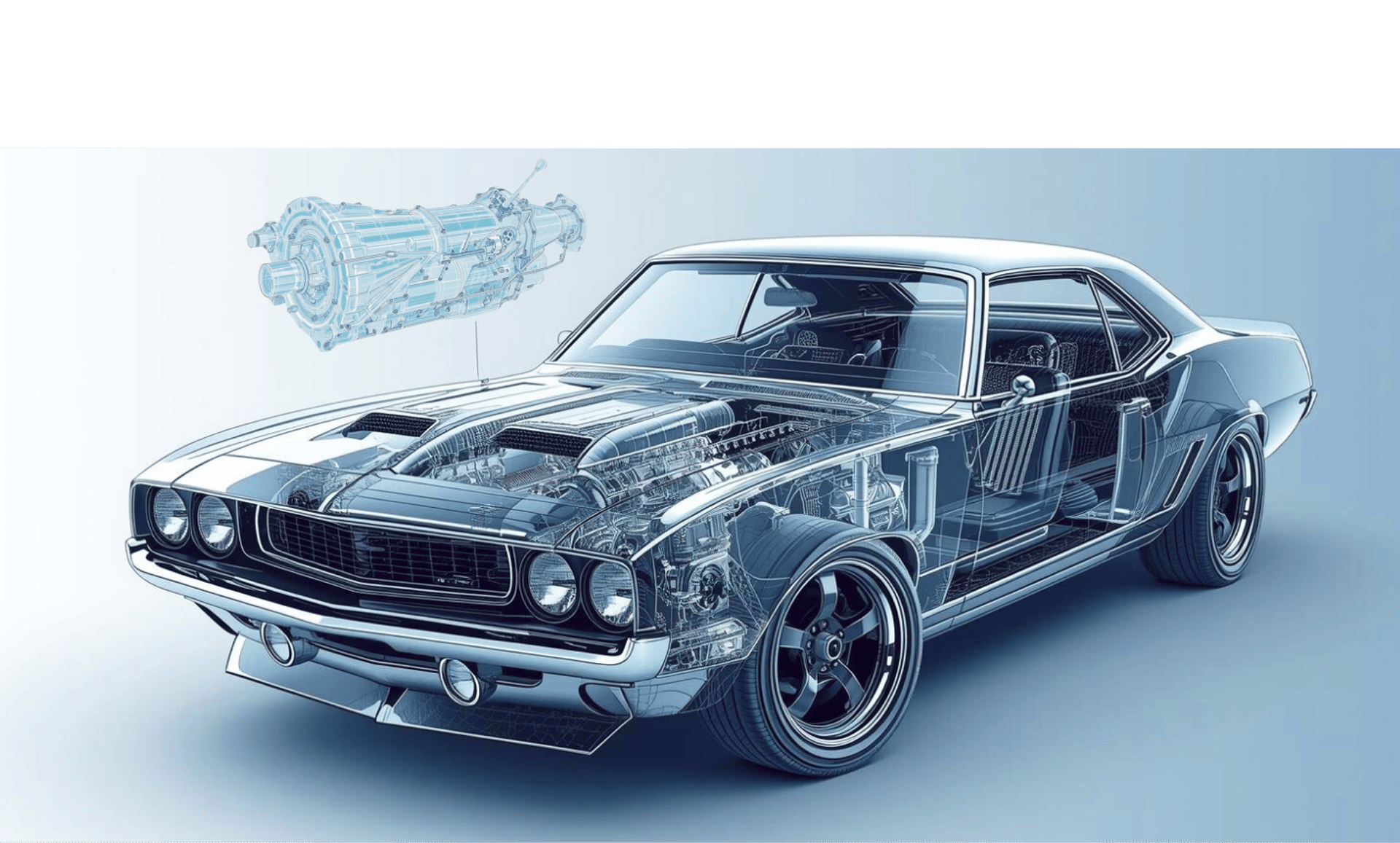 an abstract photo of a curved building with a blue sky in the background