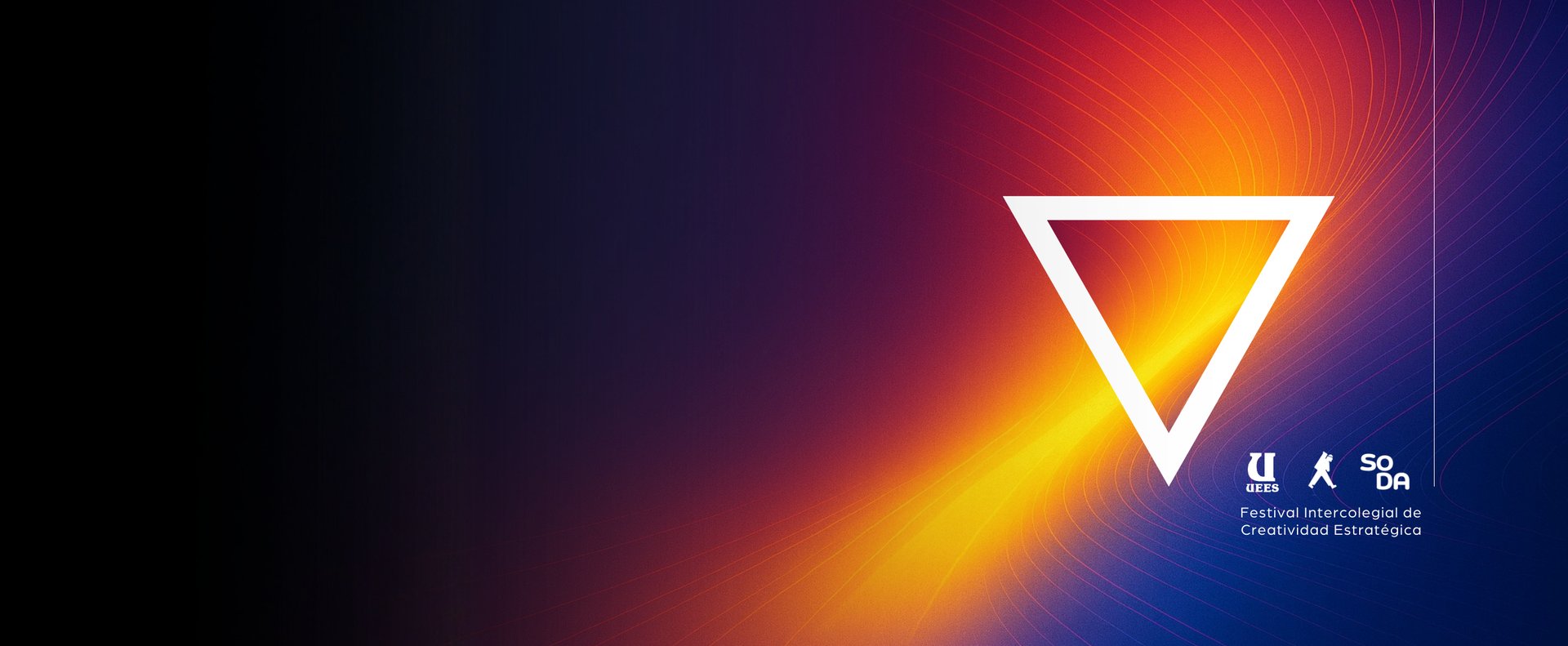 an abstract photo of a curved building with a blue sky in the background