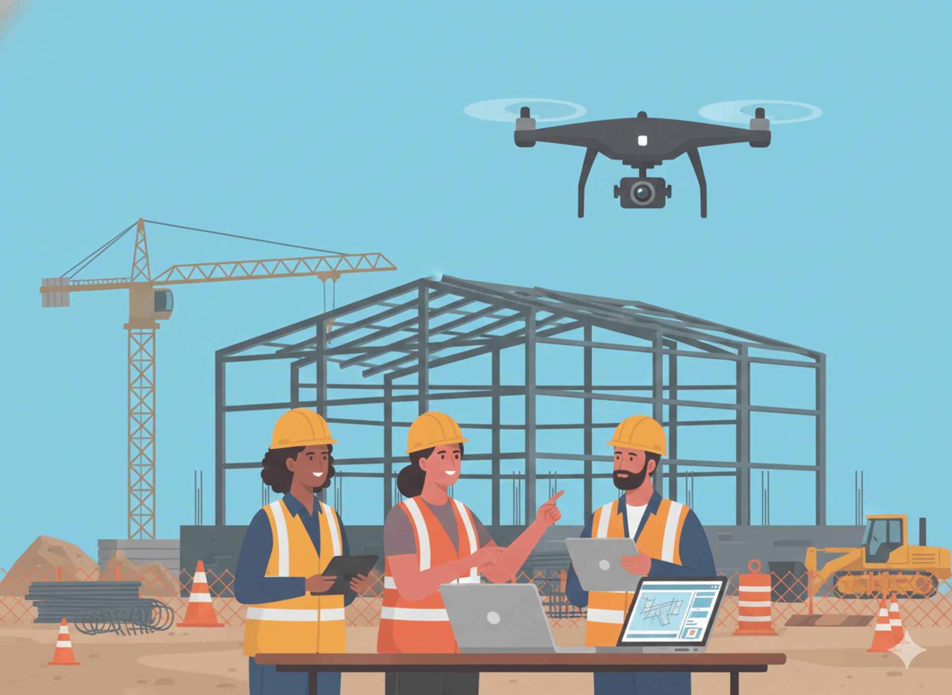 an abstract photo of a curved building with a blue sky in the background