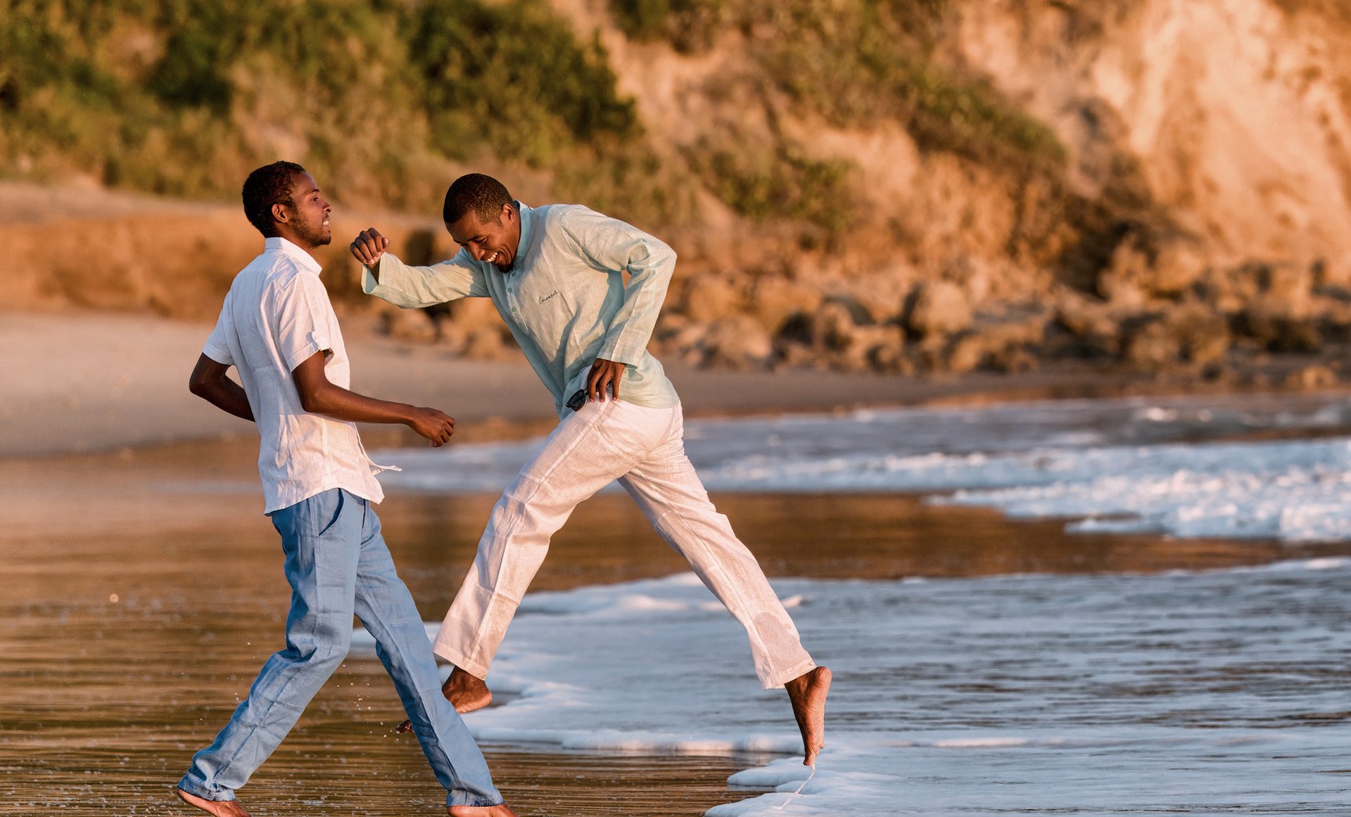 person wearing grey knit sweater