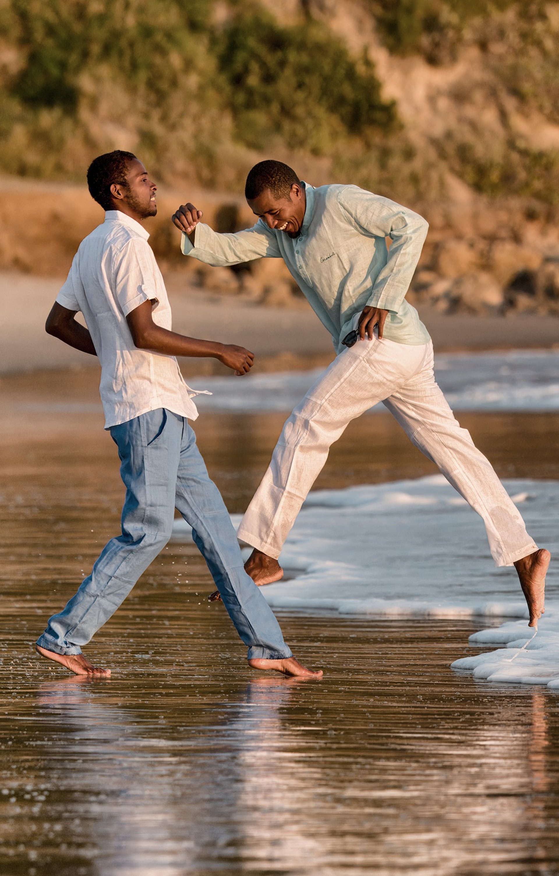 person wearing grey knit sweater