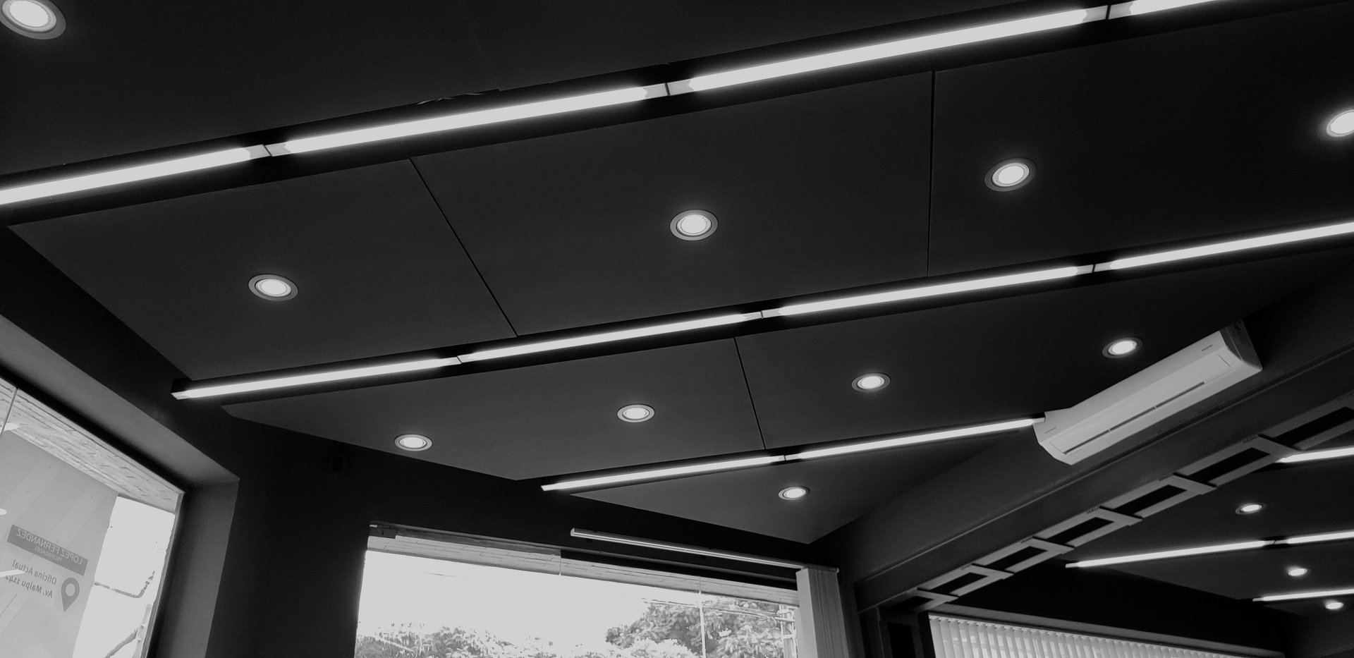 a black and white photo of three circles