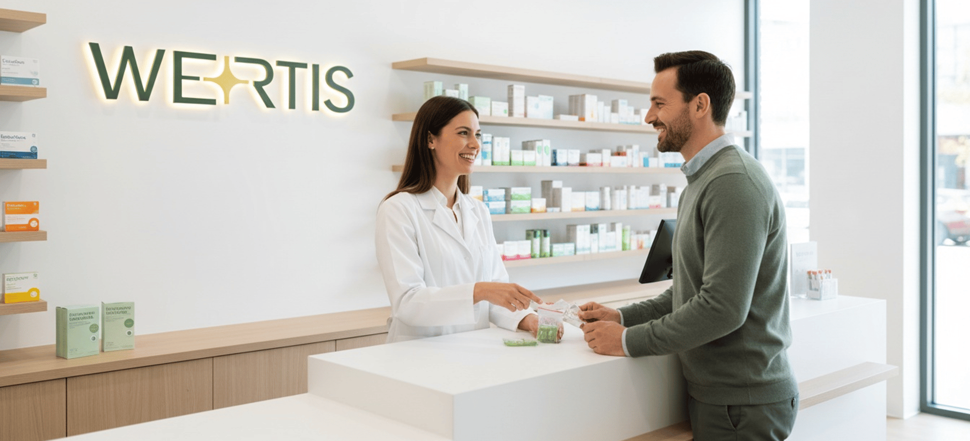 Doctor writing notes while patient sits opposite.