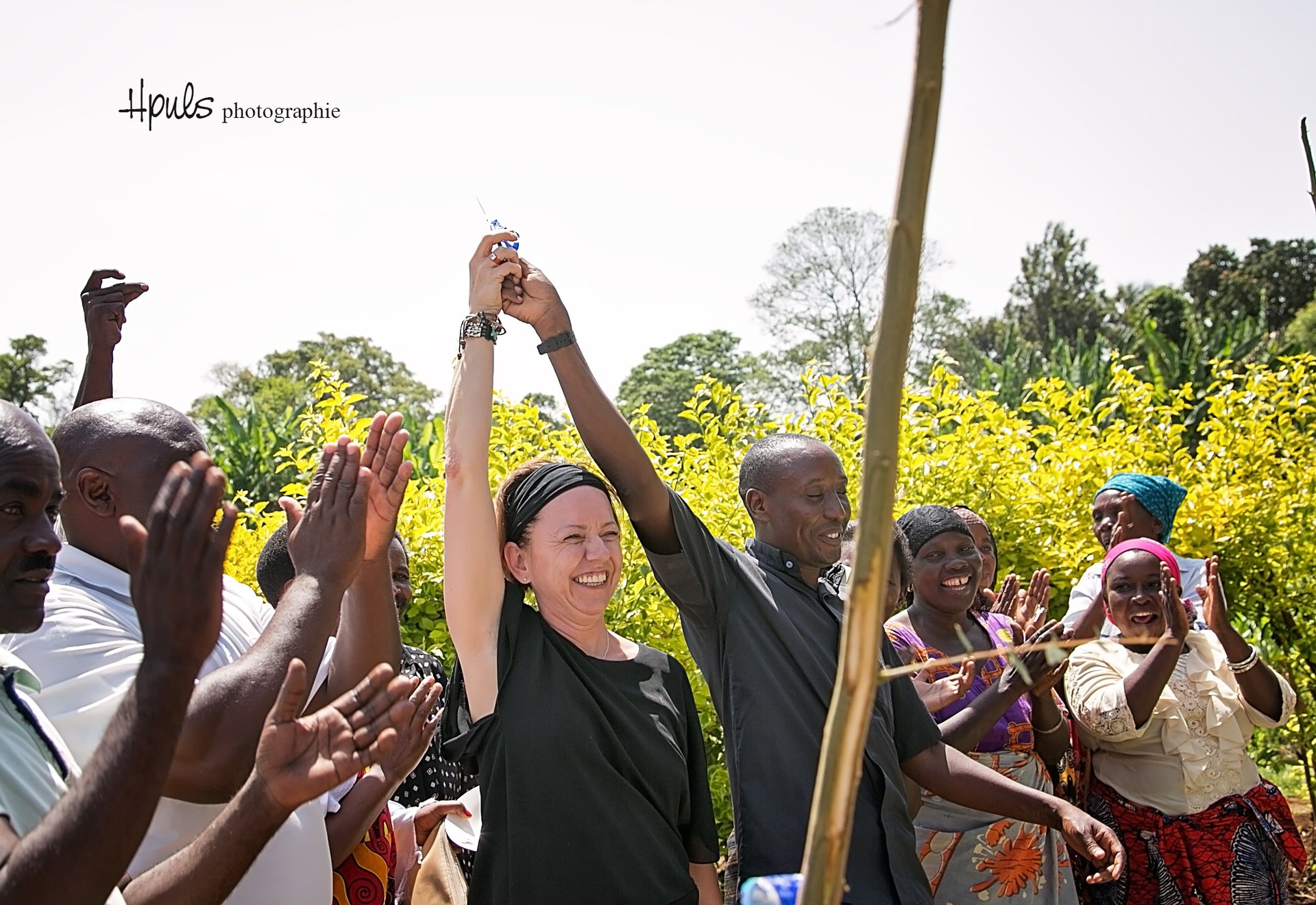 an abstract photo of a curved building with a blue sky in the background