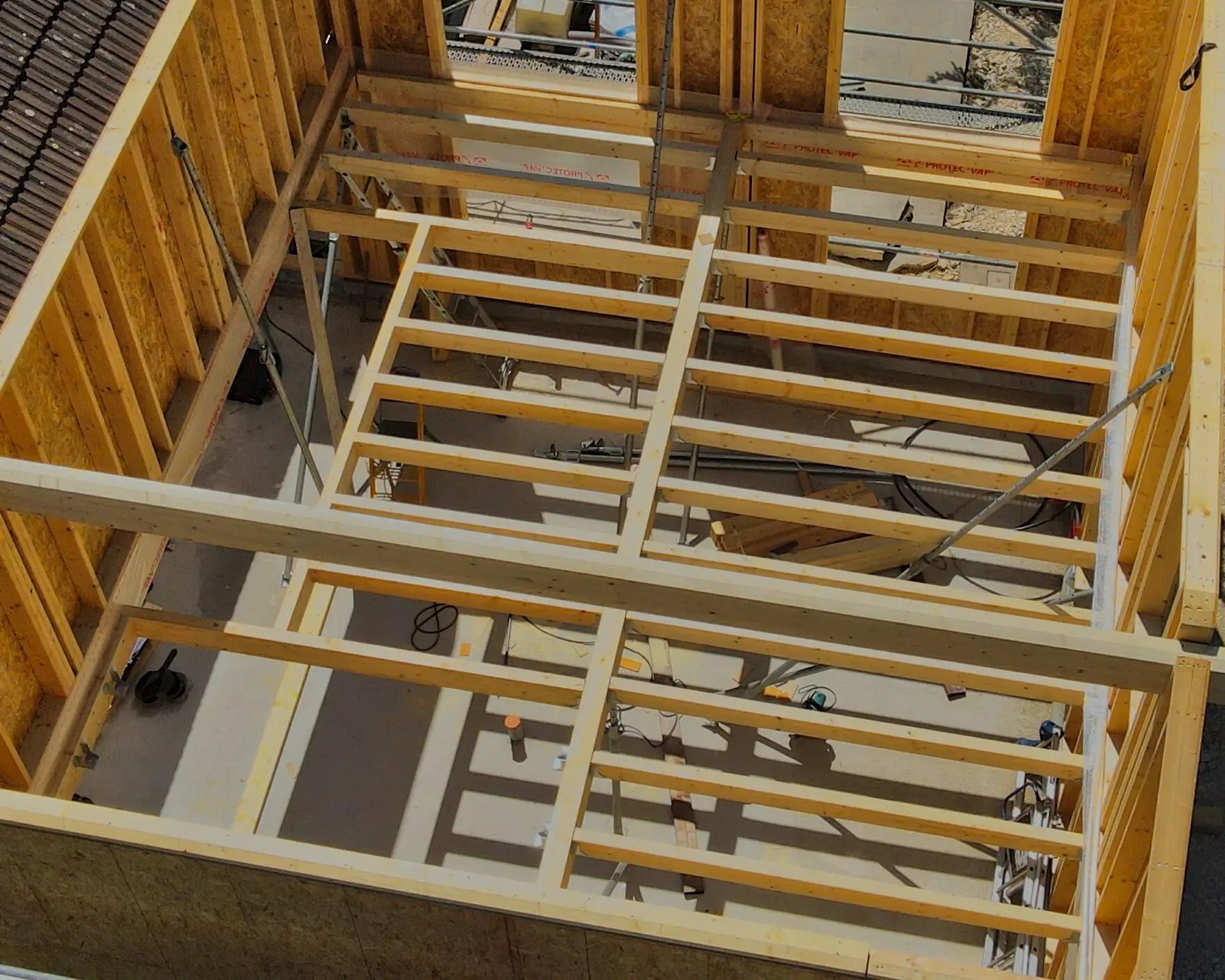 Plancher bois et solivage