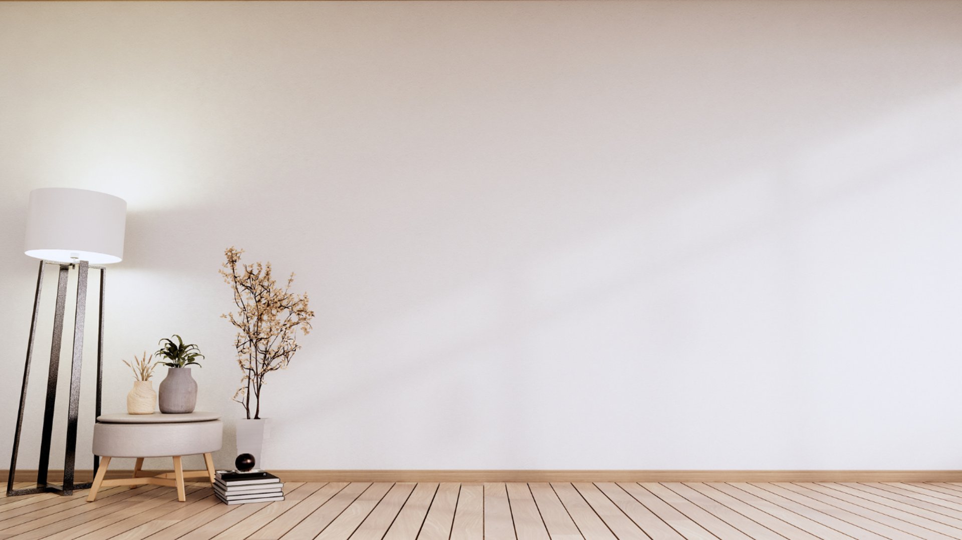 a white shelf with objects on it