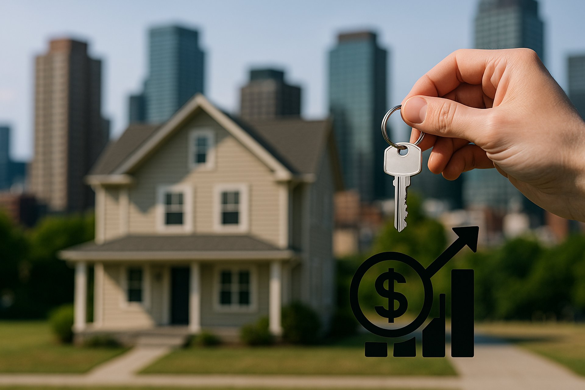 white and red wooden house miniature on brown table