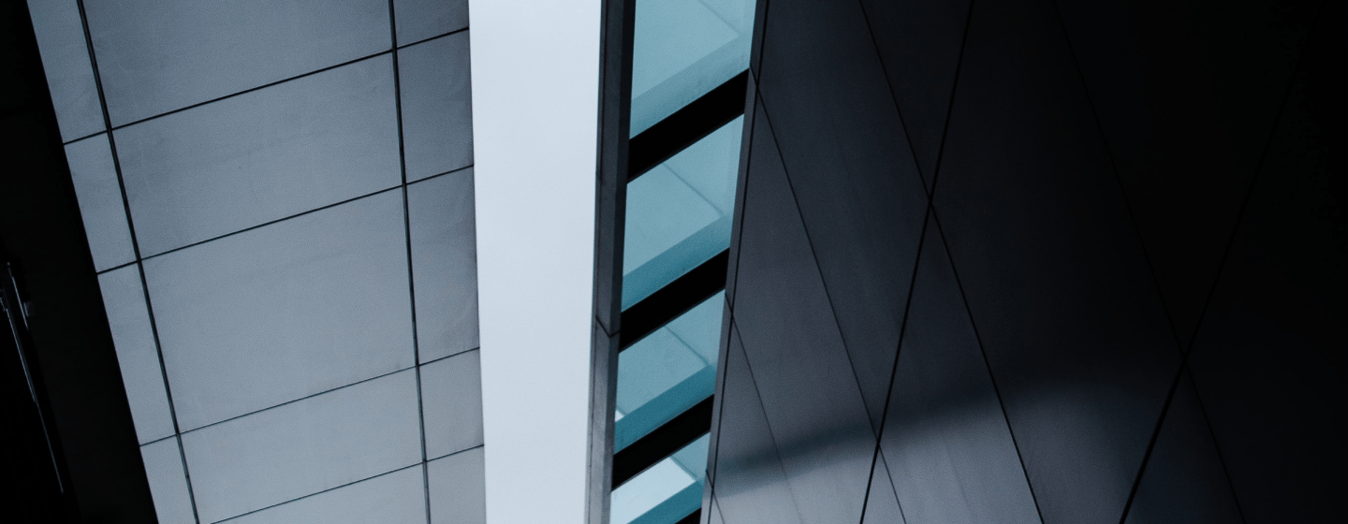 Close up of ceiling panels in modern building