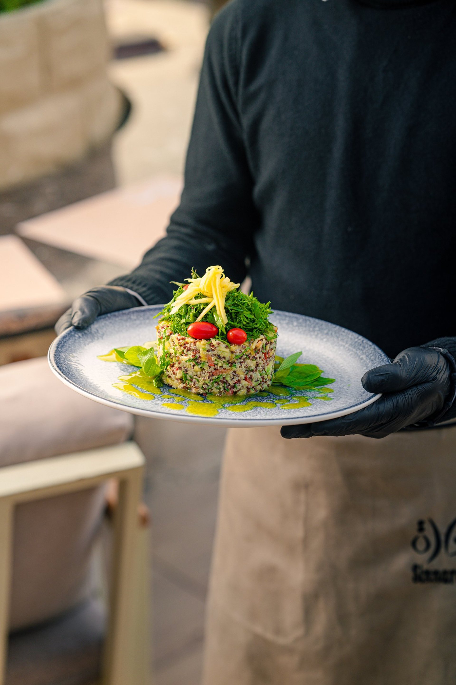 soup in white ceramic bowl