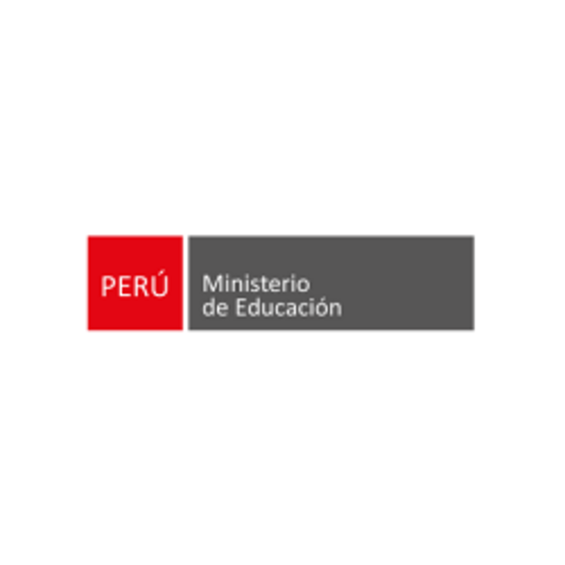 Logo del Ministerio de Educación del Perú, institución atendida por Peruimpress en servicios de impresión de folders, brochur