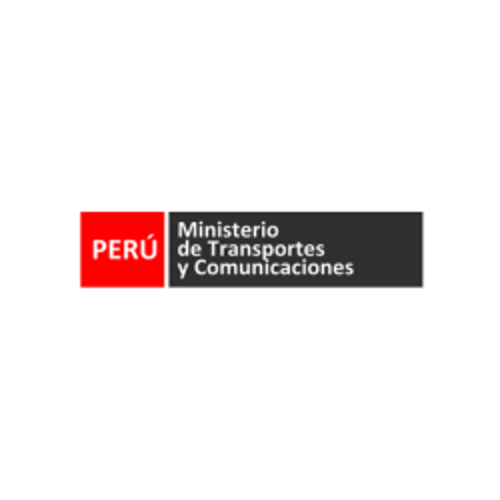 Logo del Ministerio de Transportes y Comunicaciones del Perú, institución atendida por Peruimpress en servicios de impresión 