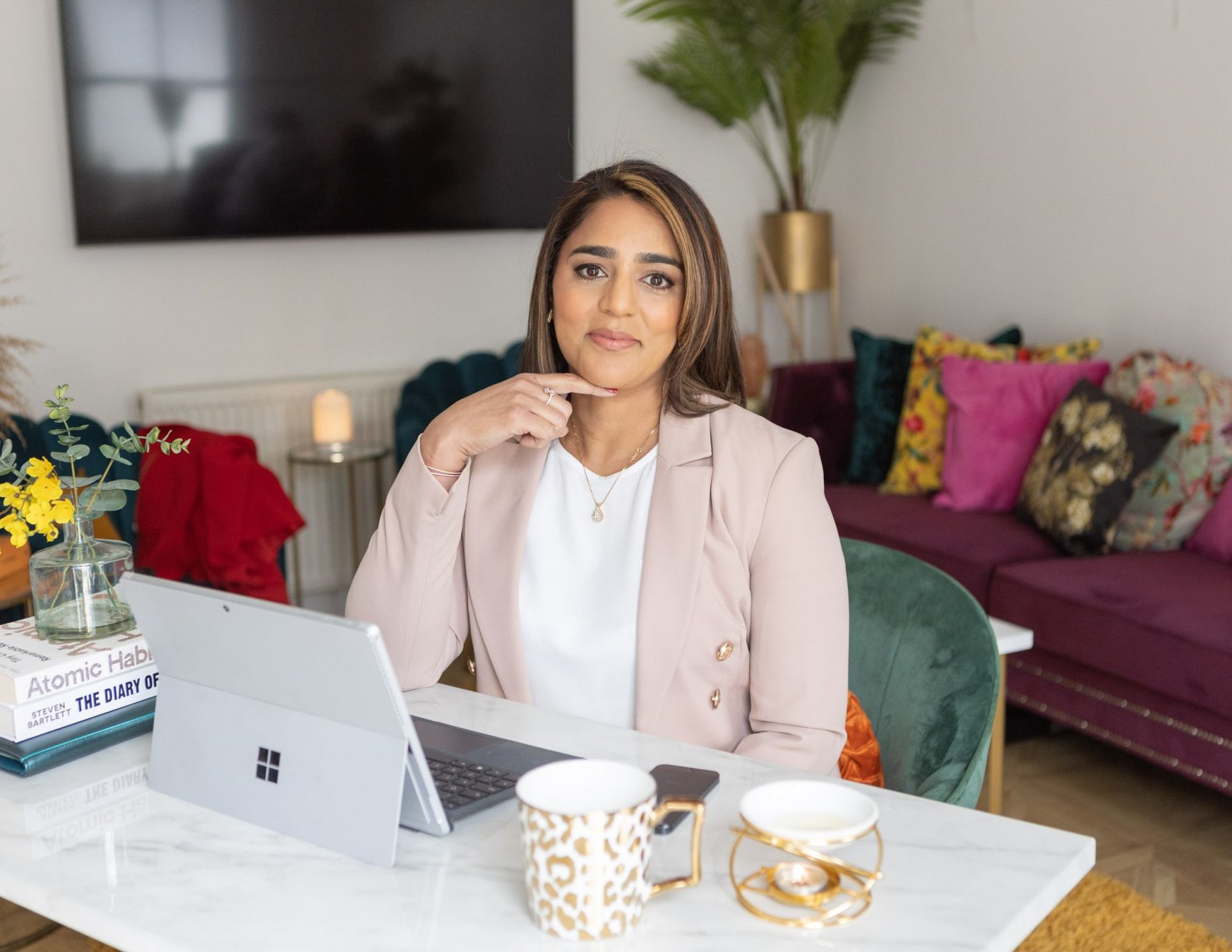 black blue and yellow textile