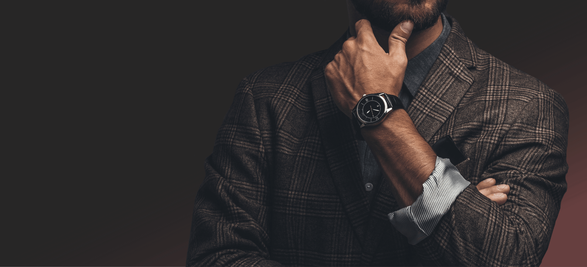 a man wearing a watch