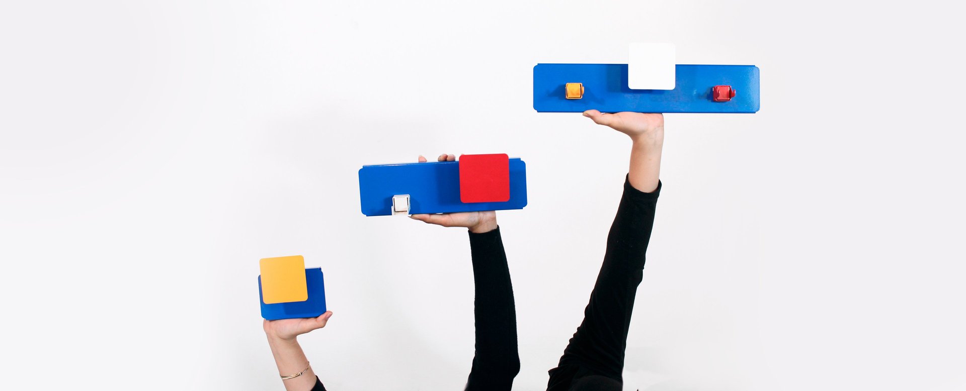 an abstract photo of a curved building with a blue sky in the background
