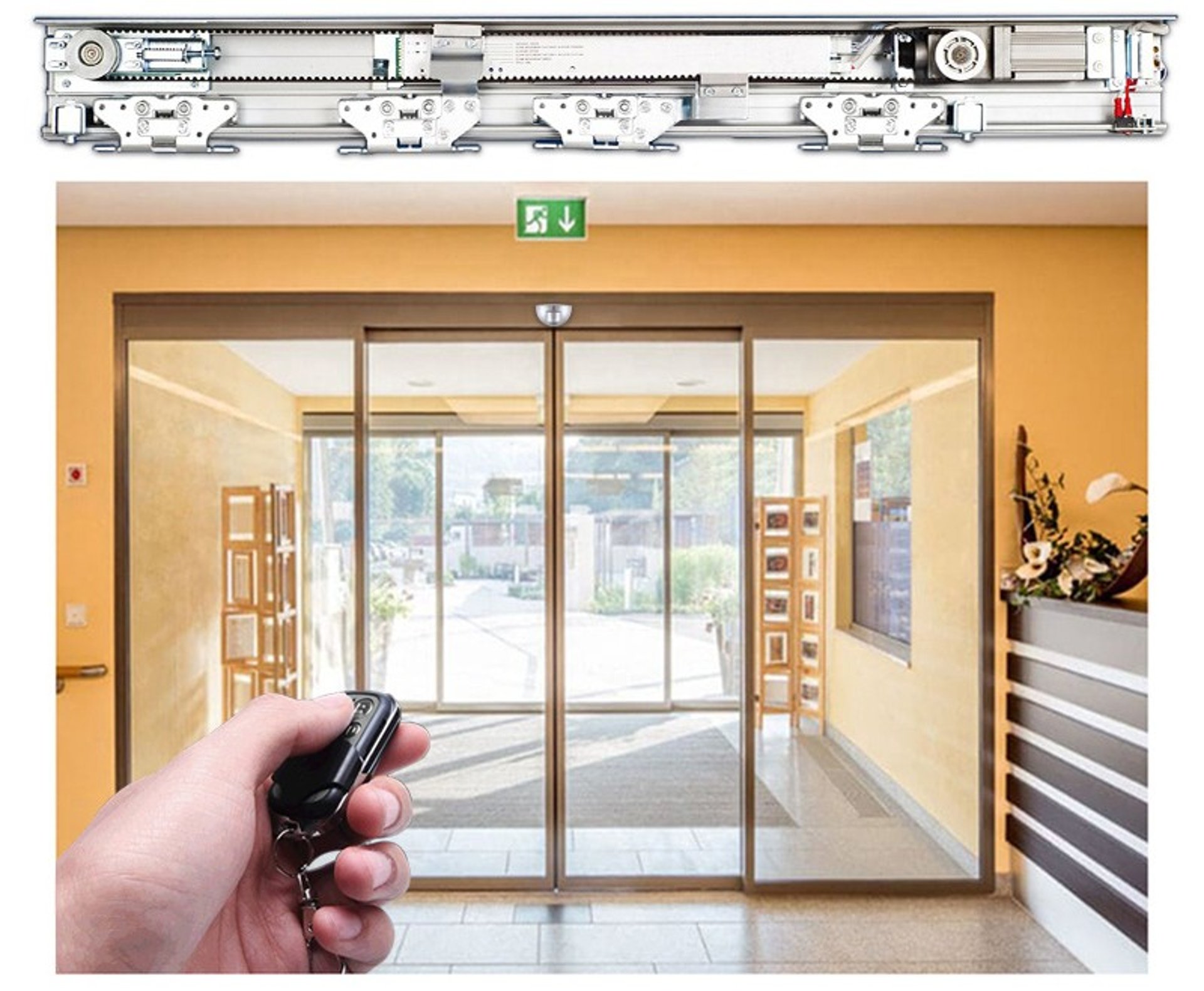 person wearing grey knit sweater