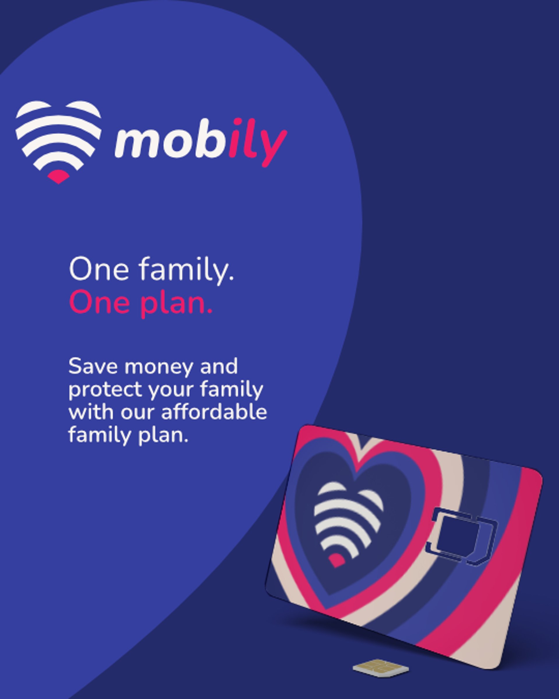 Carousel Slide 1 - "One family. One plan."