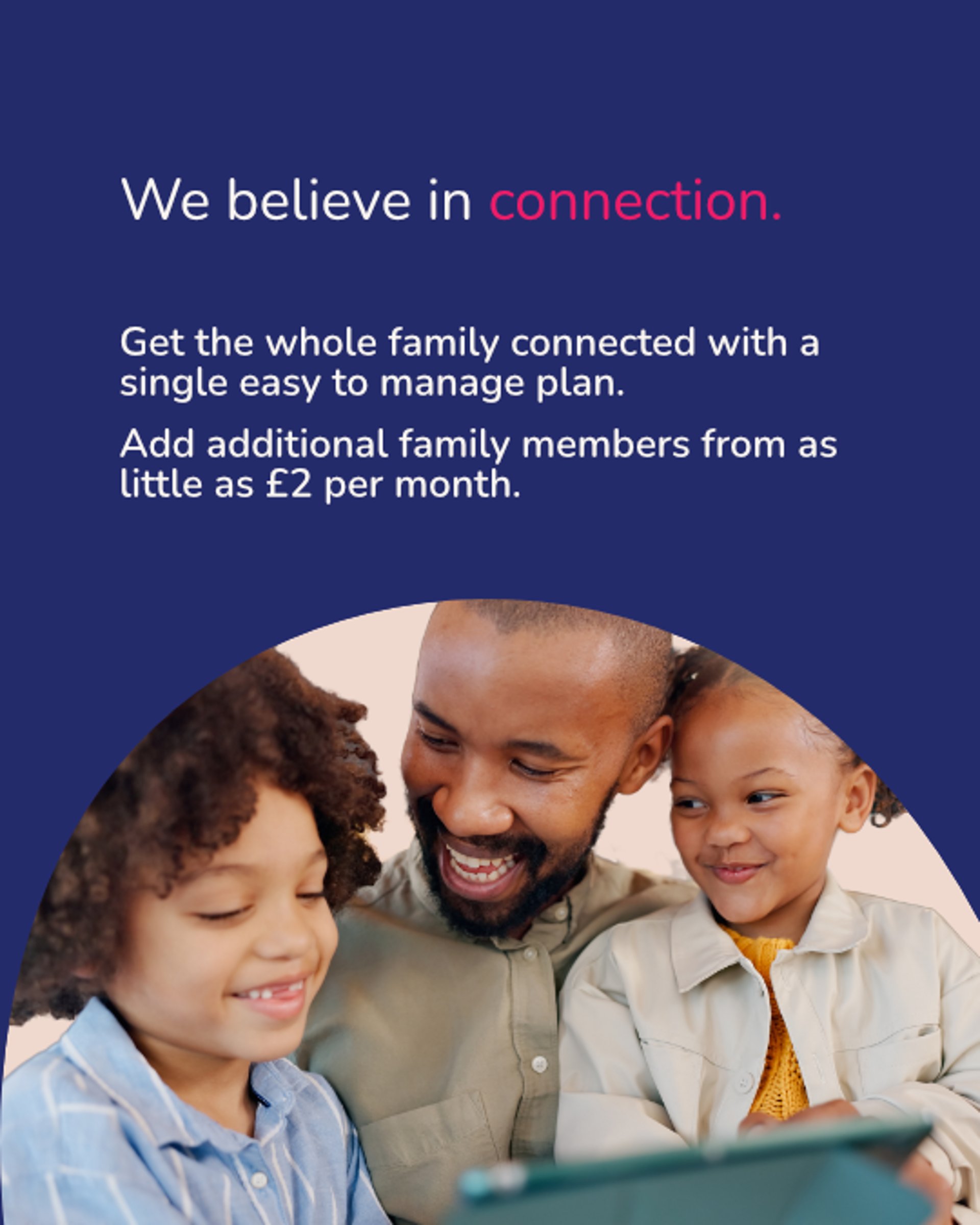 Carousel Slide 2 - "We believe in connection"